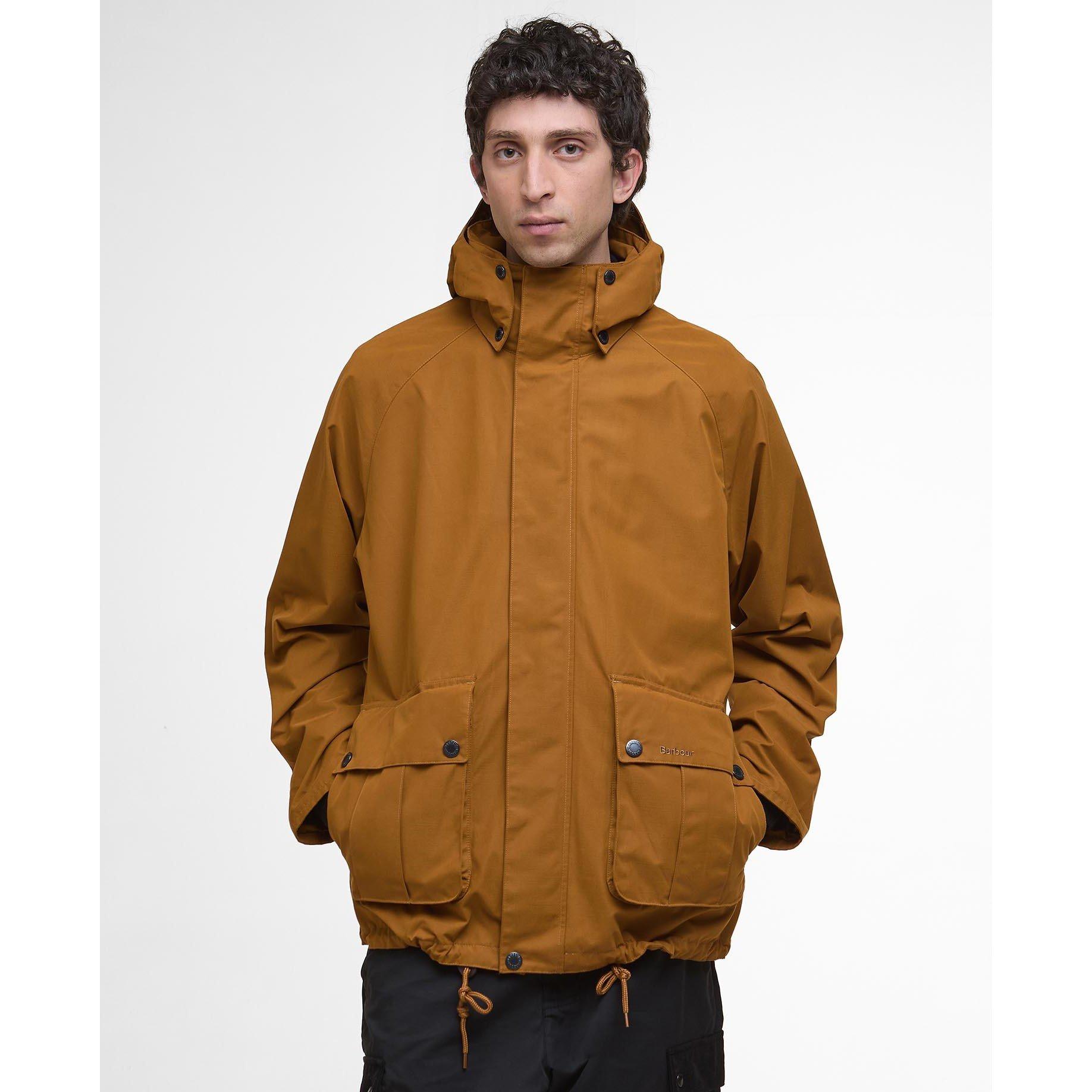 Bronze SN52 - Barbour - Men's Re-Engineered Wading Spey Showerproof Detachable Hood Long Sleeve Rain Anorak - 2