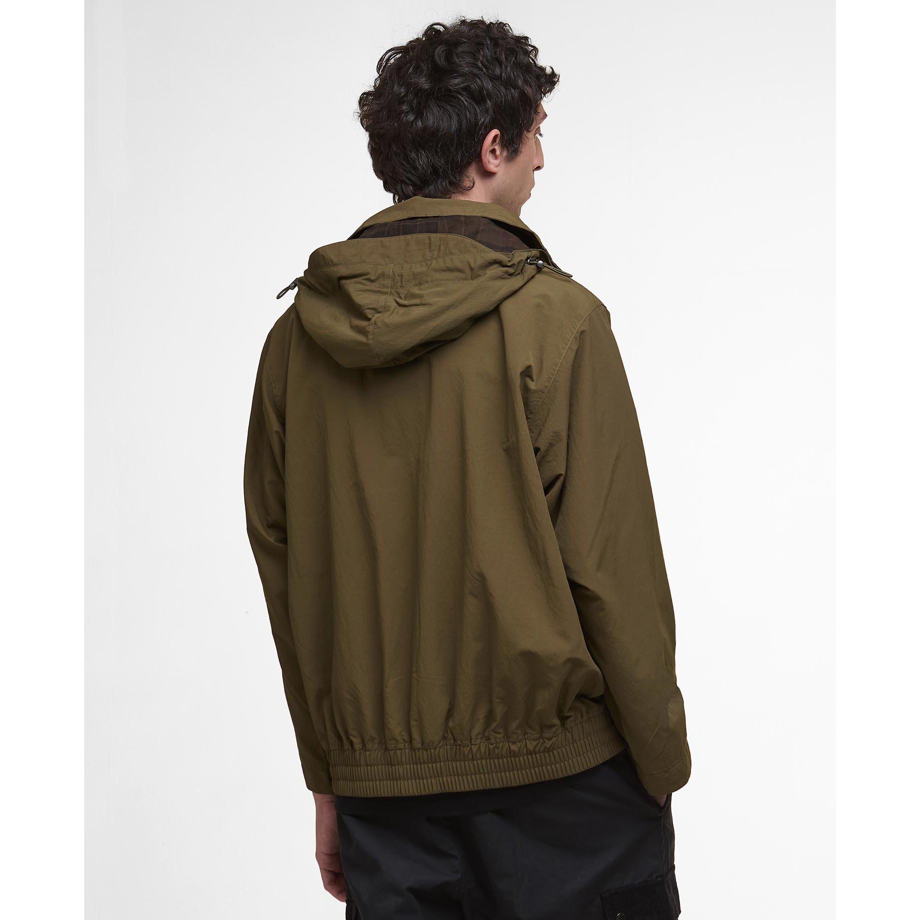 Beech OL55 - Barbour - Men's Re Engineered Flight Bedale Showerproof Detachable Hood Rain Anorak - 3