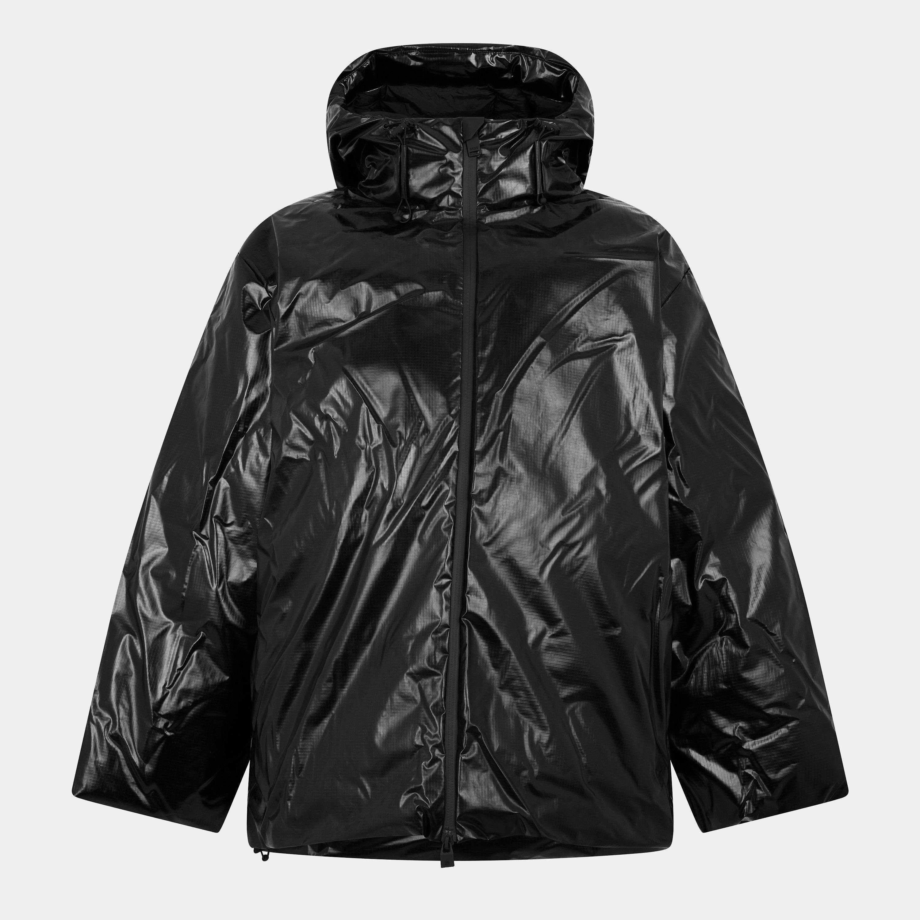 Black 01 - Rains - Men's Sibu Vision Waterproof Insulated Rain Anorak - 1