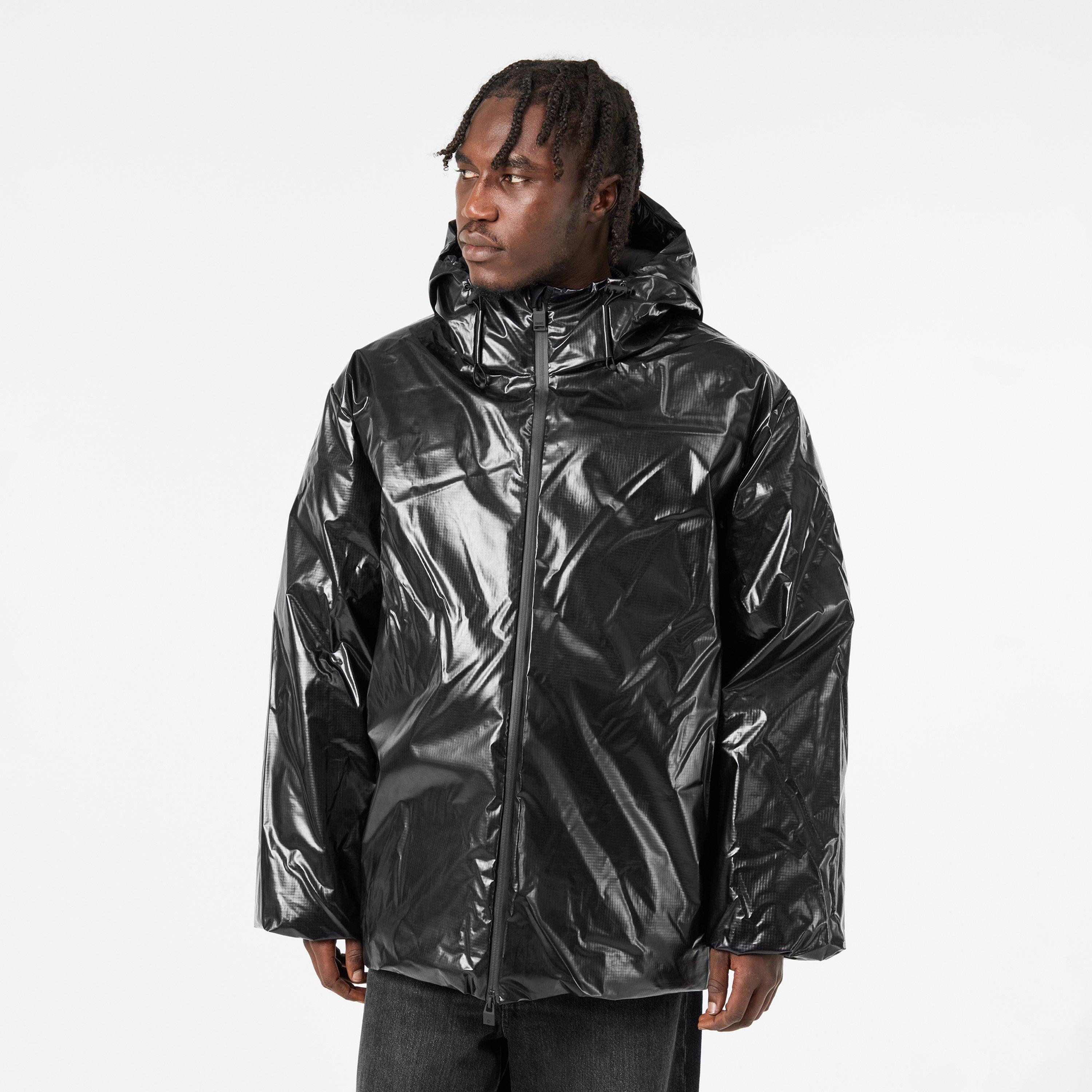 Black 01 - Rains - Men's Sibu Vision Waterproof Insulated Rain Anorak - 3
