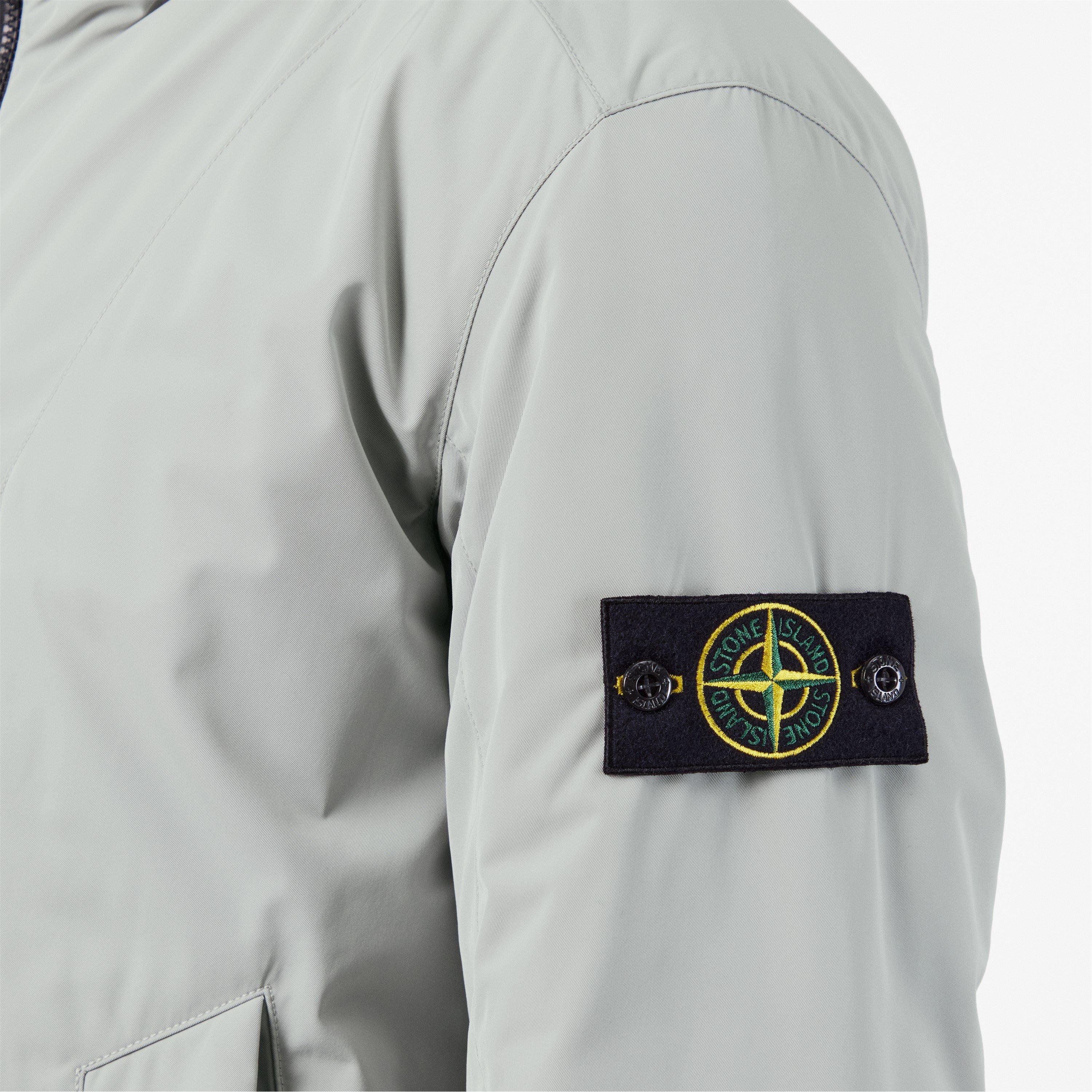 Grigio P V0061 - Stone Island - Men's  Compass Badge Long Sleeve Rain Anorak - 5