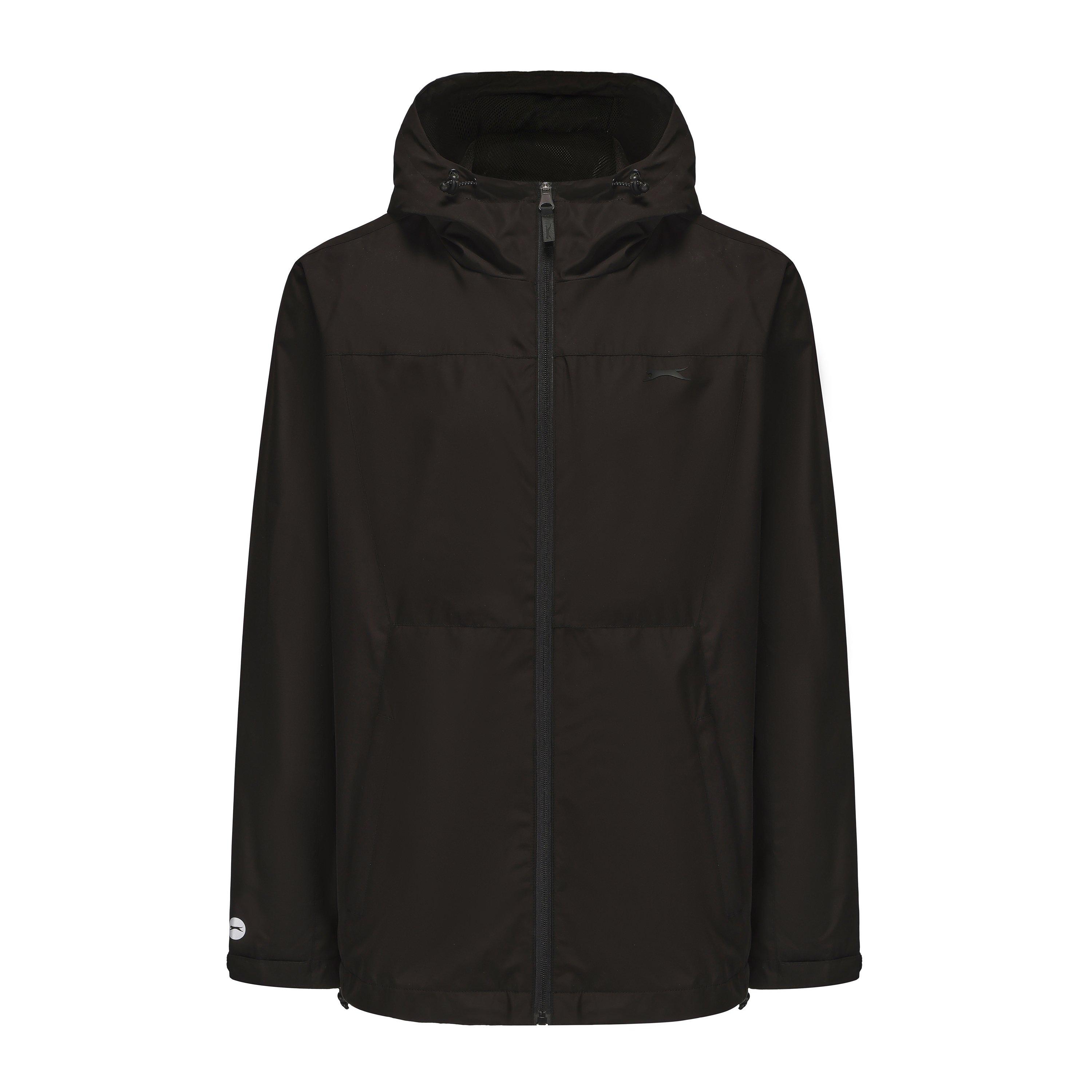Black - Slazenger - Mens Shower Funnel Neck Long Sleeve Anorak - 1