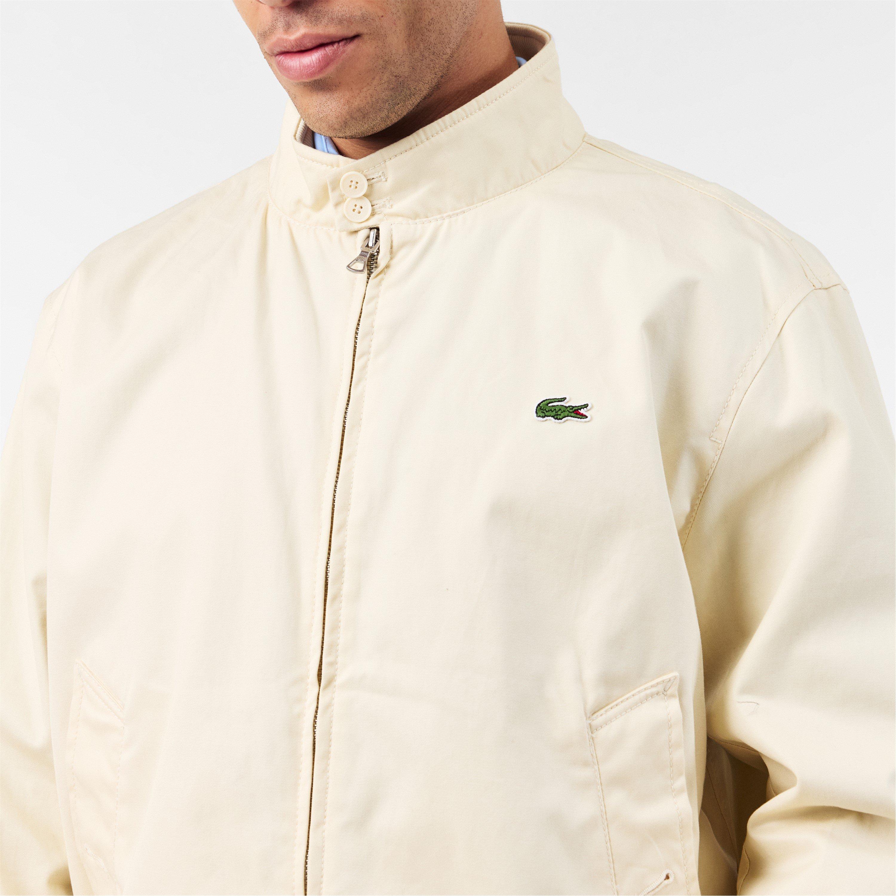 Naturel Clair - Lacoste - Men's Blouson Ribbed Collar Harrington Jacket - 5