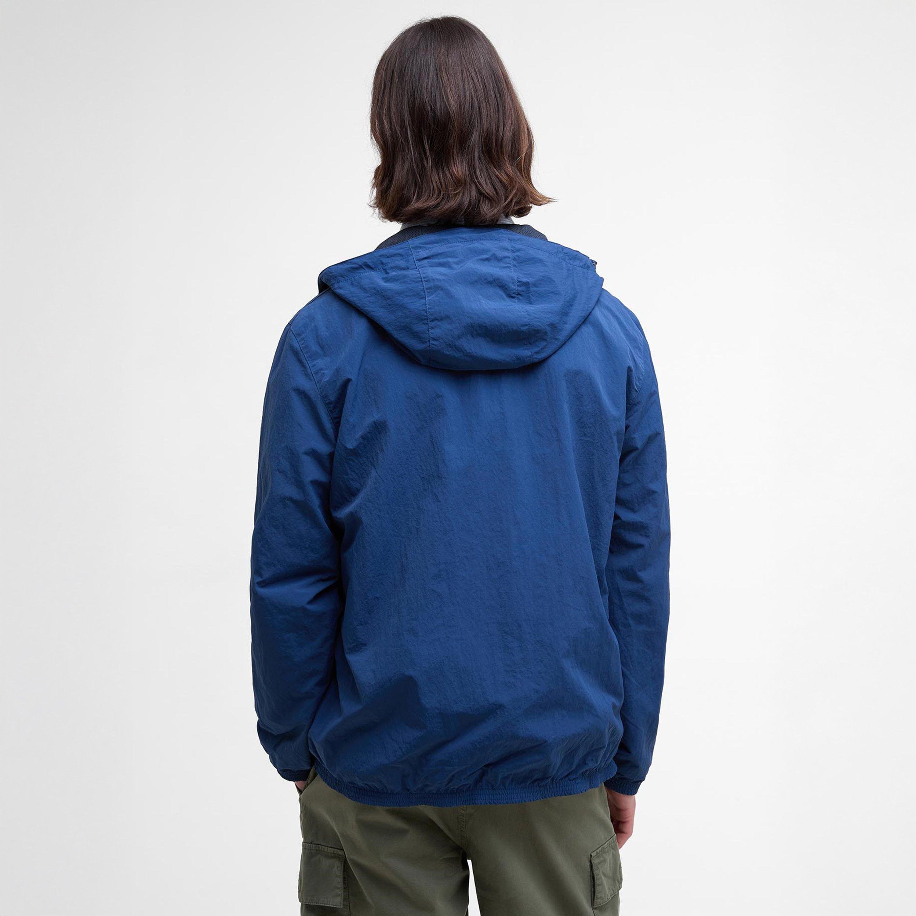 Dark Denim BL71 - Barbour - Men's Riverdale Showerproof Hooded Long Sleeve Rain Anorak - 3