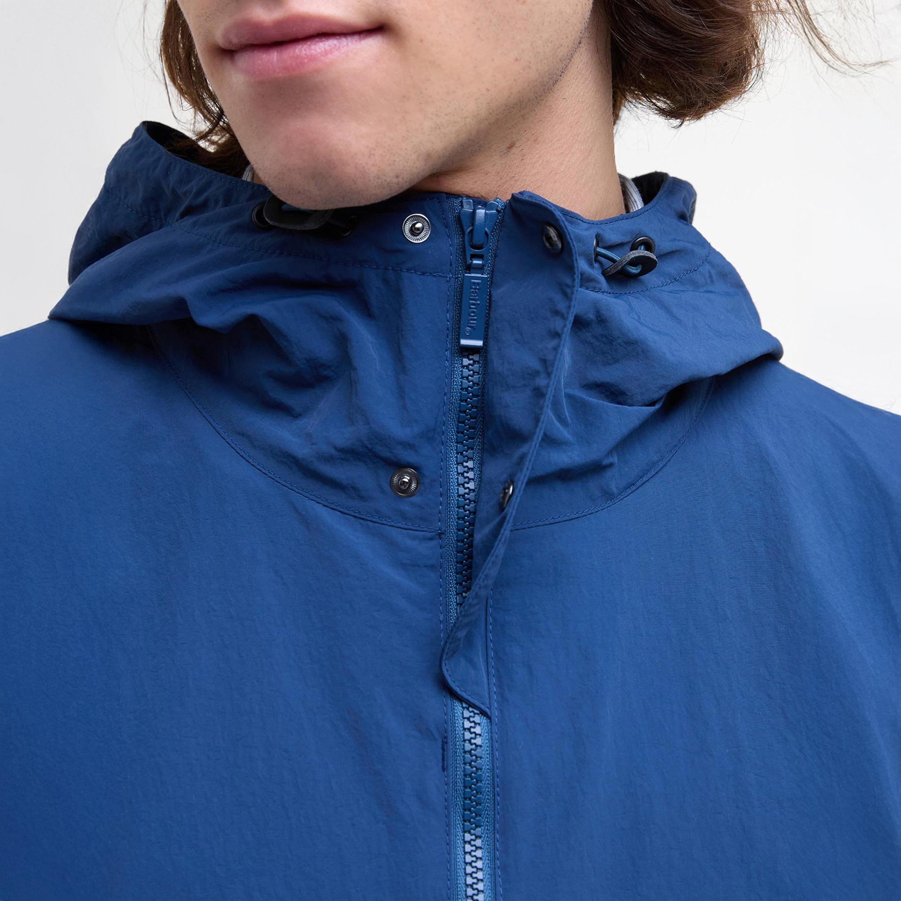 Dark Denim BL71 - Barbour - Men's Riverdale Showerproof Hooded Long Sleeve Rain Anorak - 4