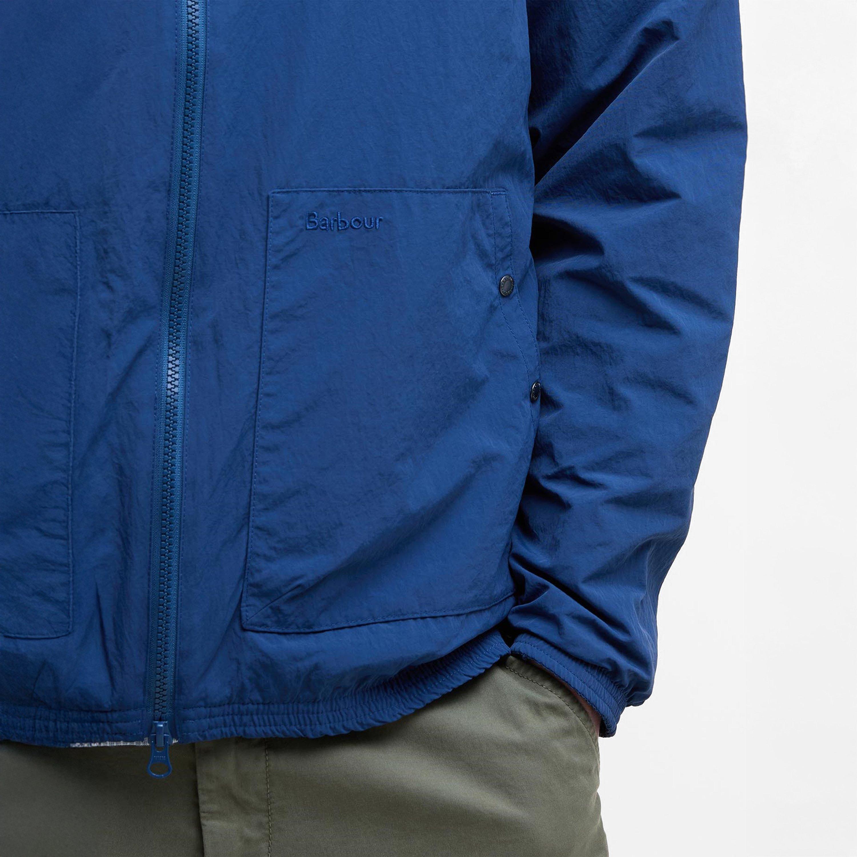 Dark Denim BL71 - Barbour - Men's Riverdale Showerproof Hooded Long Sleeve Rain Anorak - 5