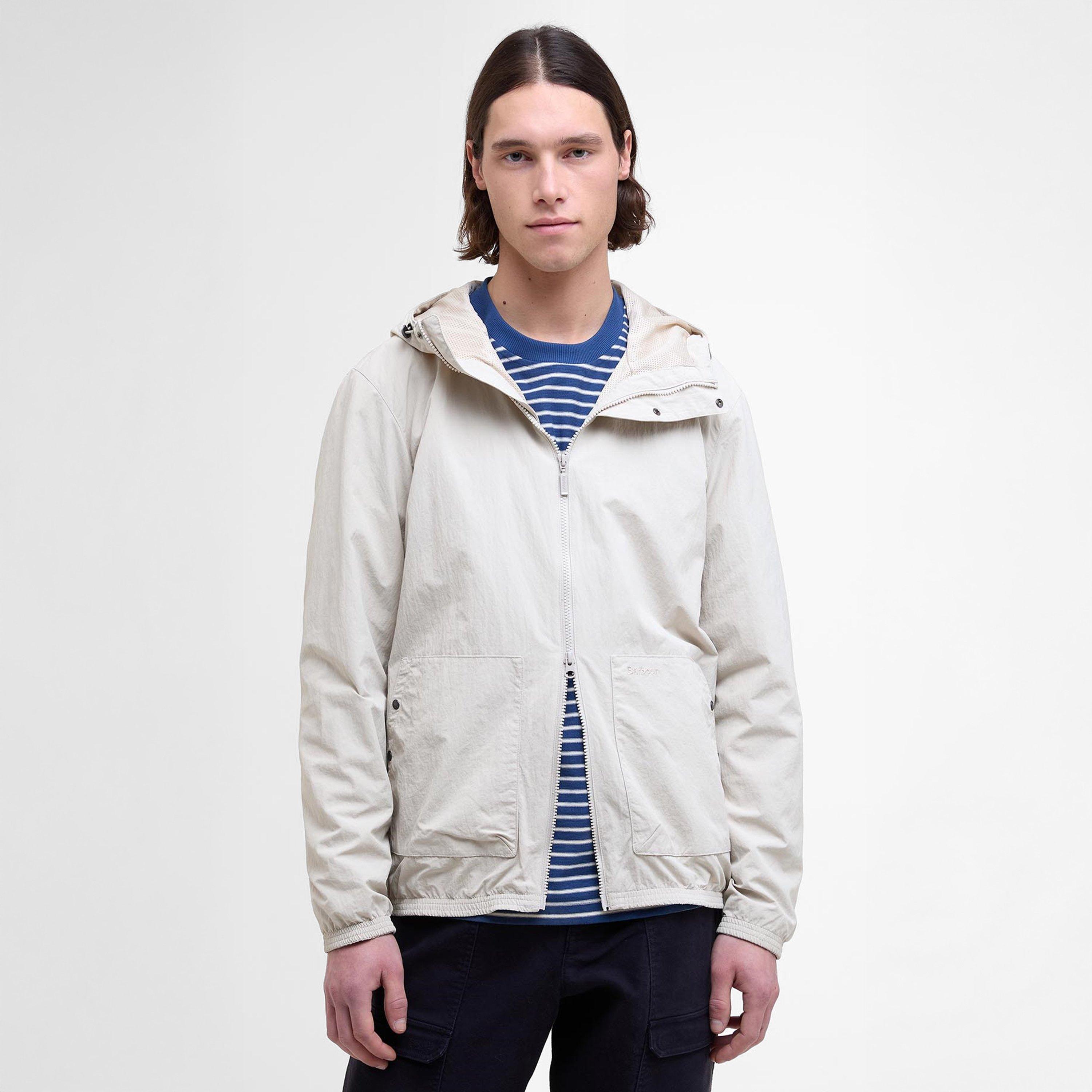 Mist - Barbour - Men's Riverdale Showerproof Hooded Long Sleeve Rain Anorak - 2