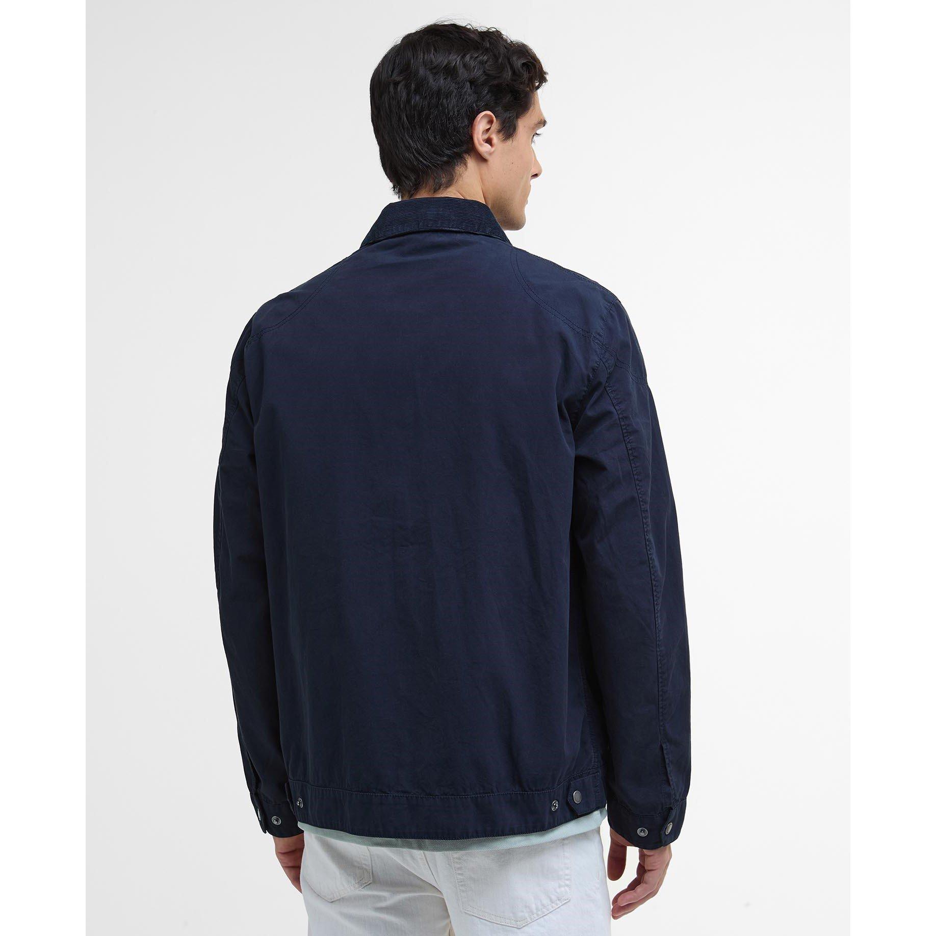 Navy NY51 - Barbour International - Men's B.Intense Tarnett Structured Zip Harrington Jacket - 3