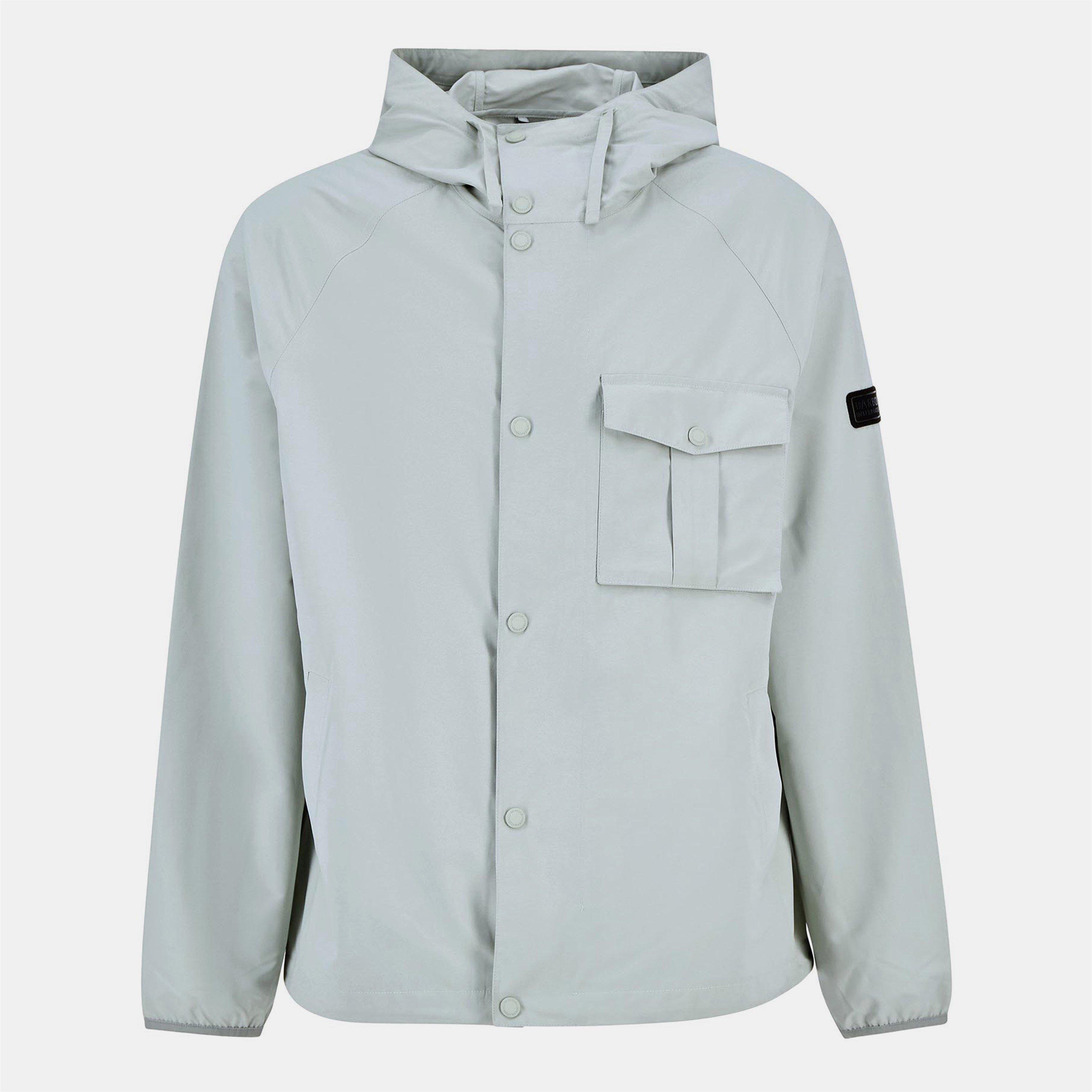 Barbour International Men's B.Intense Ashkirk Waterproof Rain Anorak - Min Grey GY35 - Size 2XL