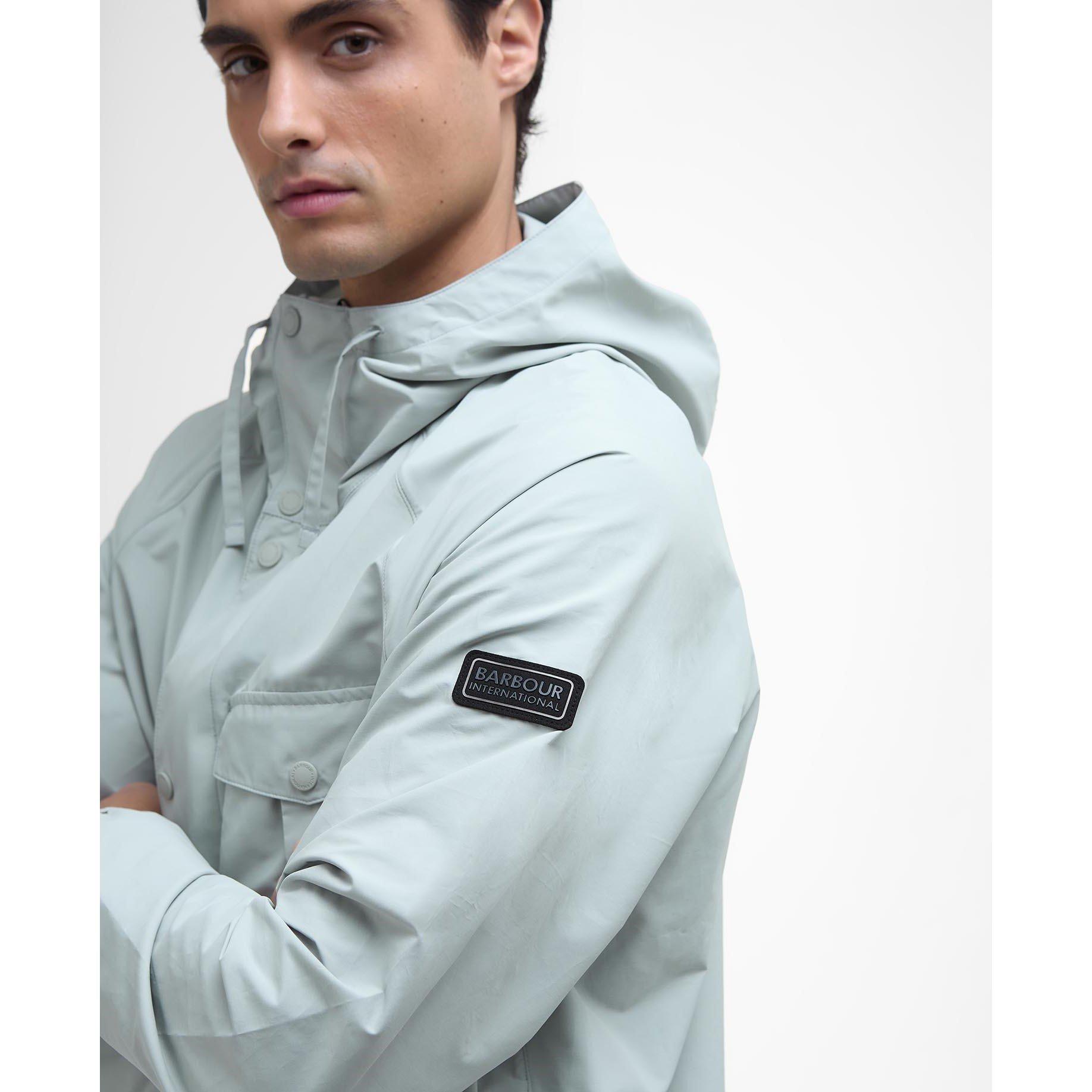 Min Grey GY35 - Barbour International - Men's B.Intense Ashkirk Waterproof Rain Anorak - 5