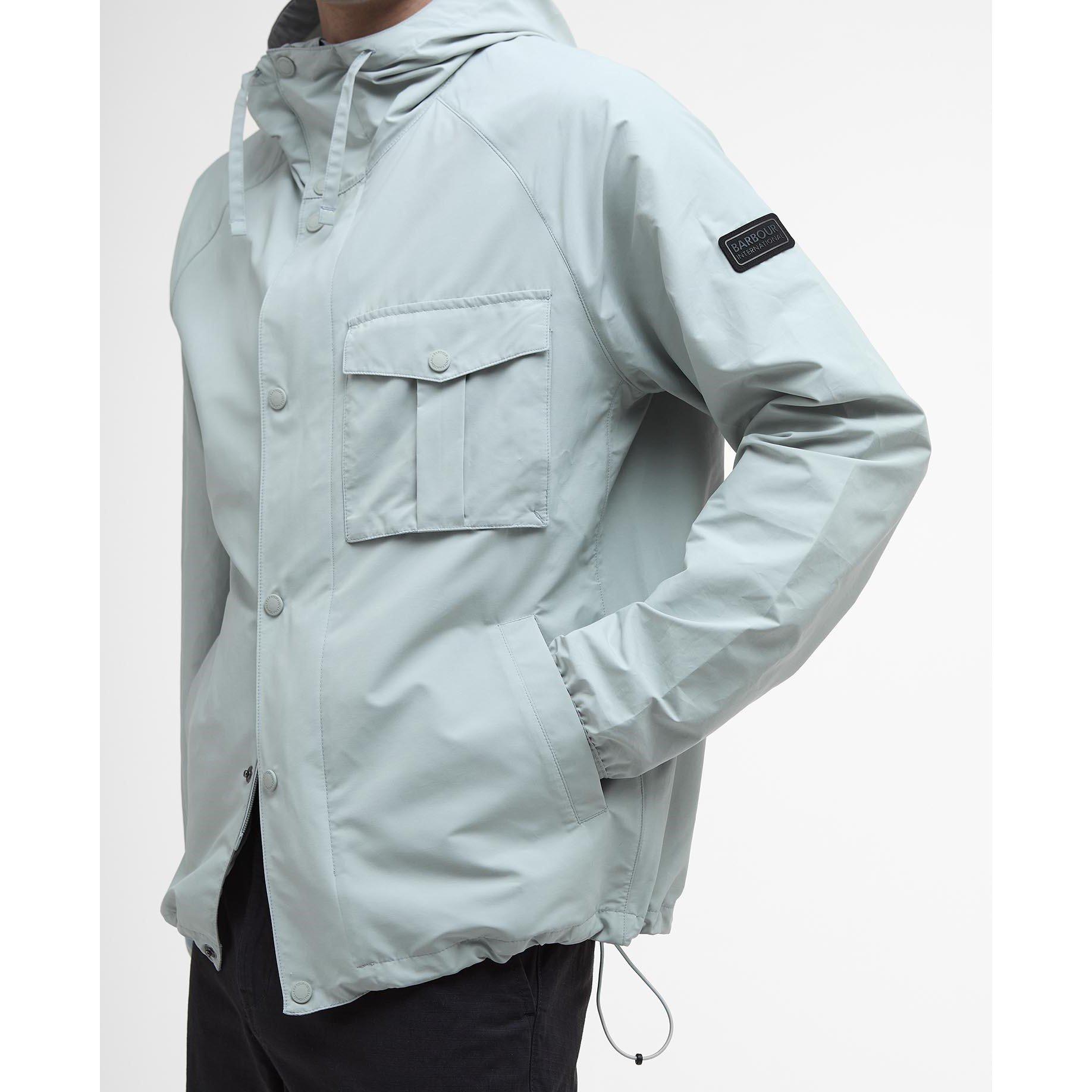 Min Grey GY35 - Barbour International - Men's B.Intense Ashkirk Waterproof Rain Anorak - 6