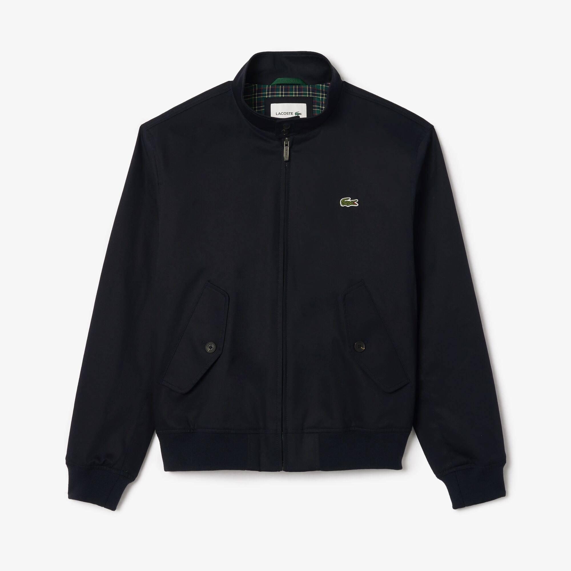 Lacoste Men's Twill Cotton Long Sleeve Harrington Jacket - Abysm Hde - S