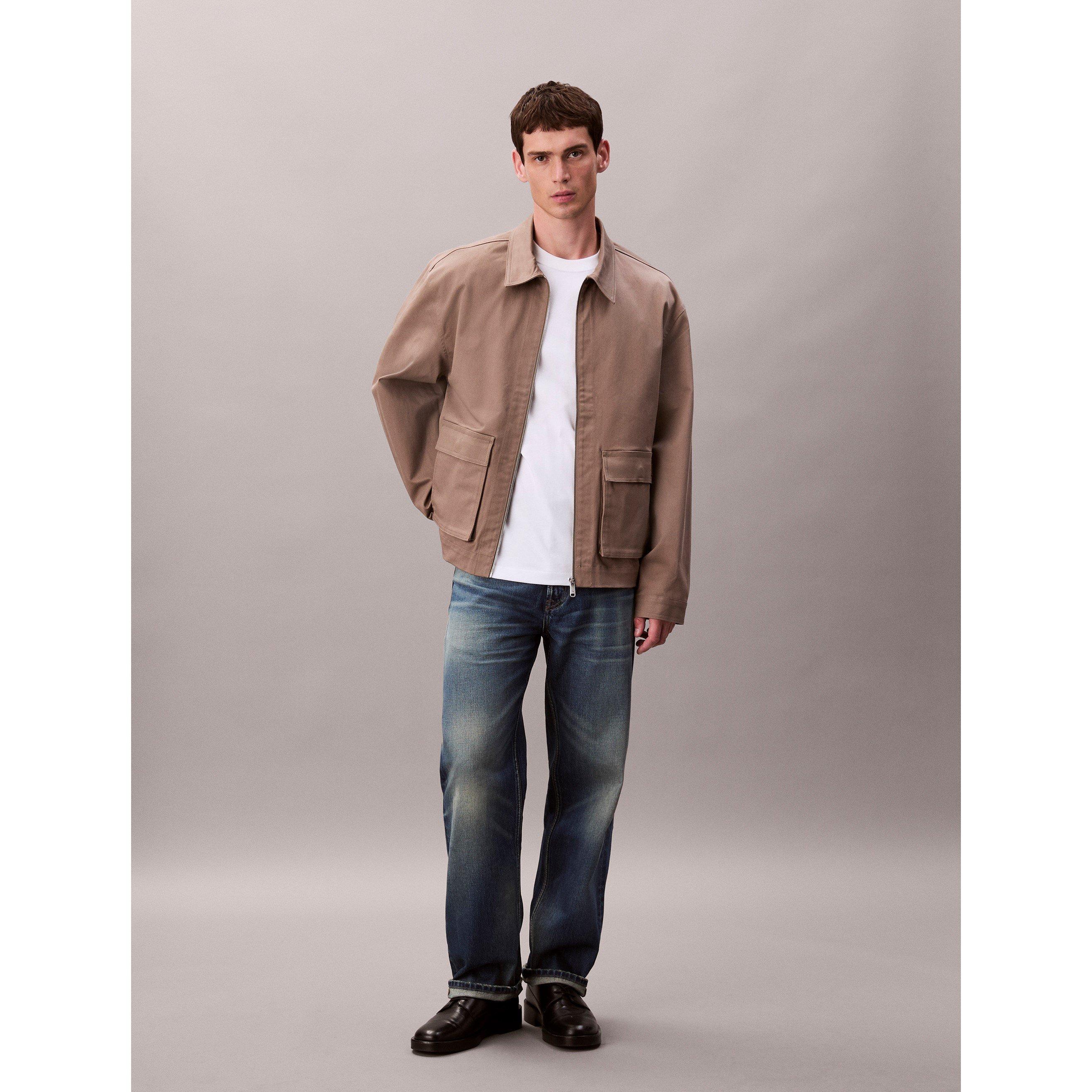 Taupe Tone GPF - Calvin Klein Jeans - Men's Harrington Jacket - 2