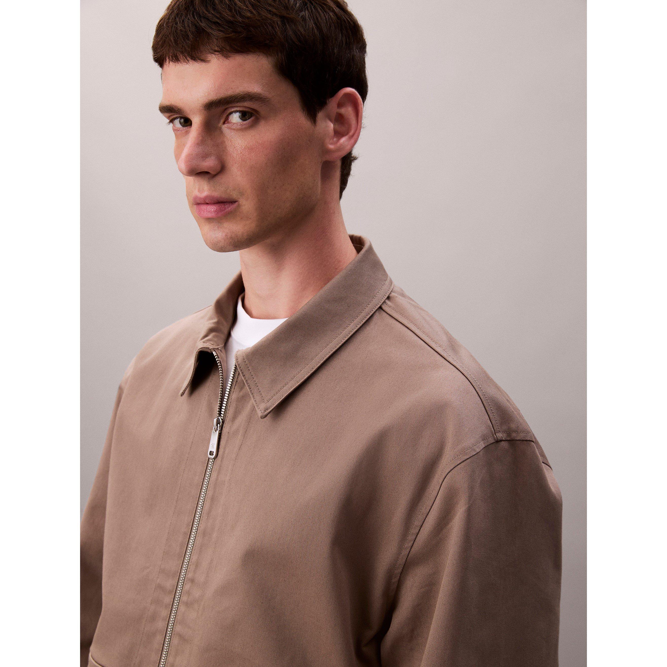 Taupe Tone GPF - Calvin Klein Jeans - Men's Harrington Jacket - 3