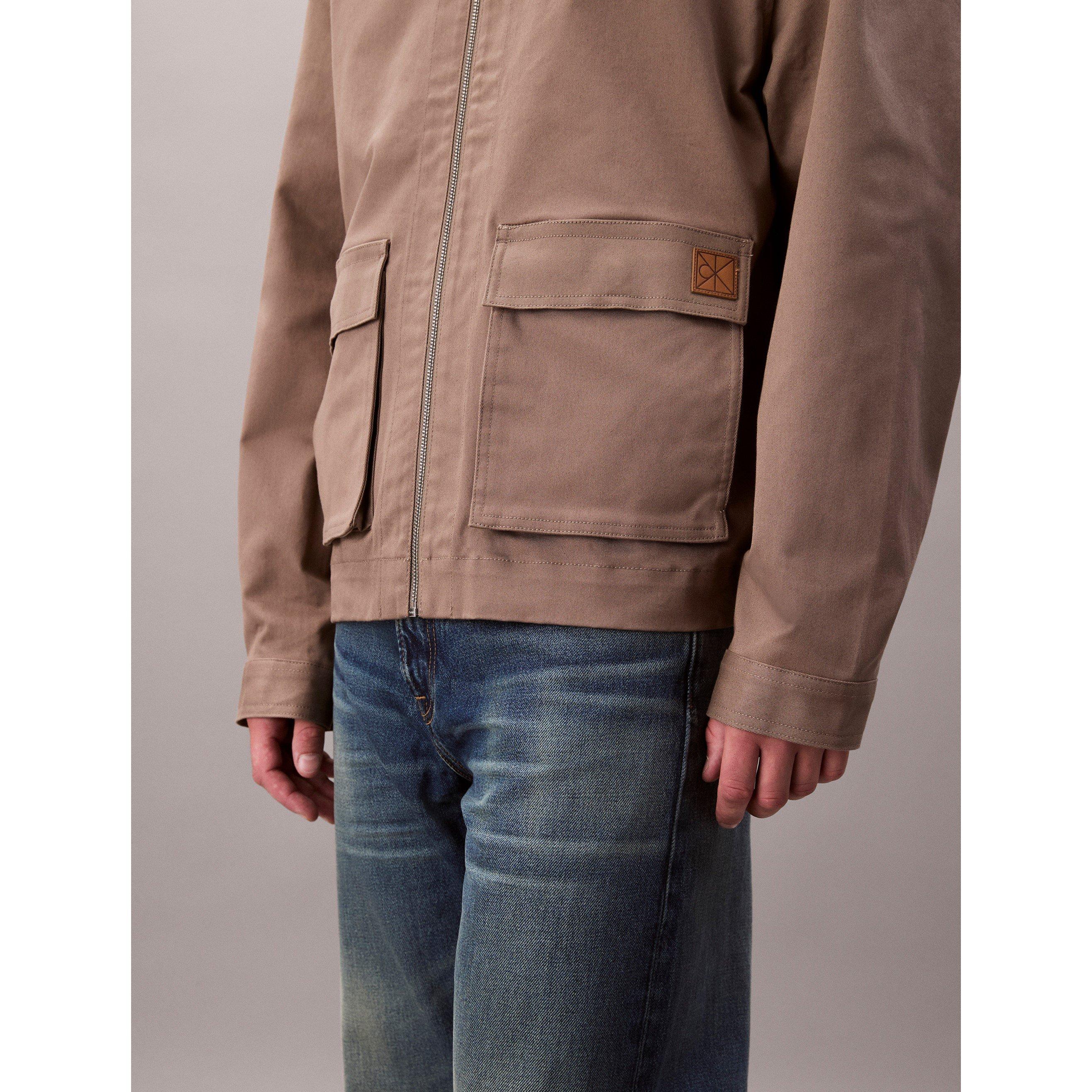 Taupe Tone GPF - Calvin Klein Jeans - Men's Harrington Jacket - 7