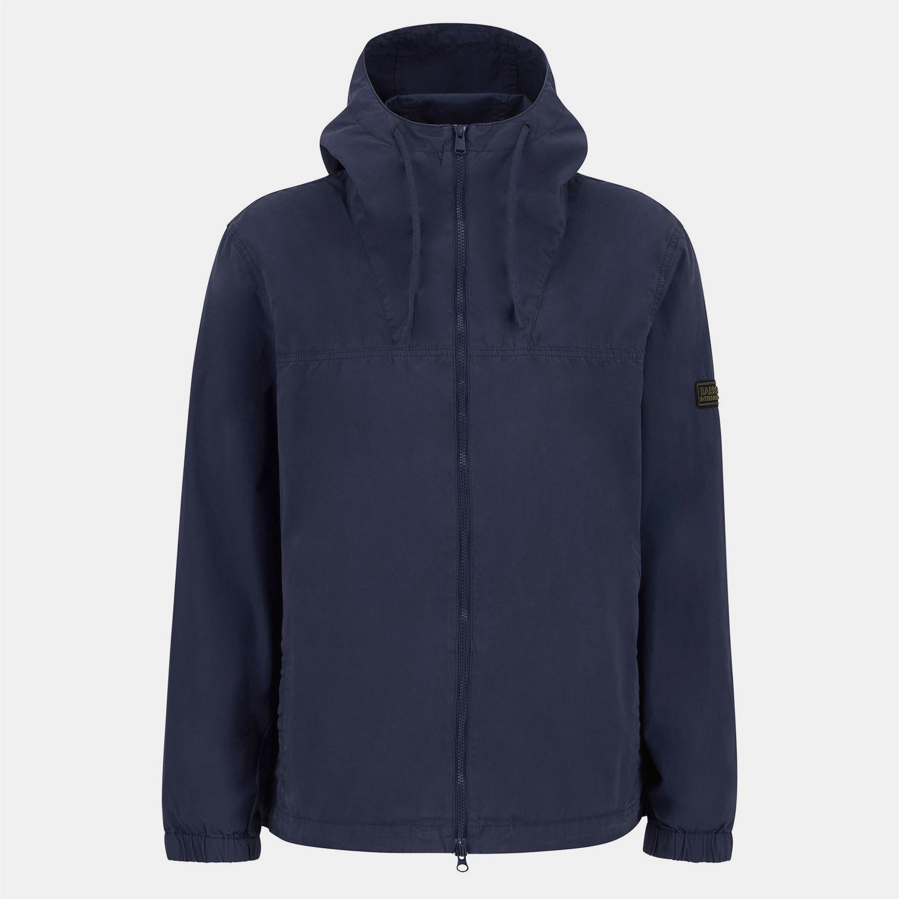 Pigment Navy - Barbour International - Men's Buckley Cotton Long Sleeve Rain Anorak - 1