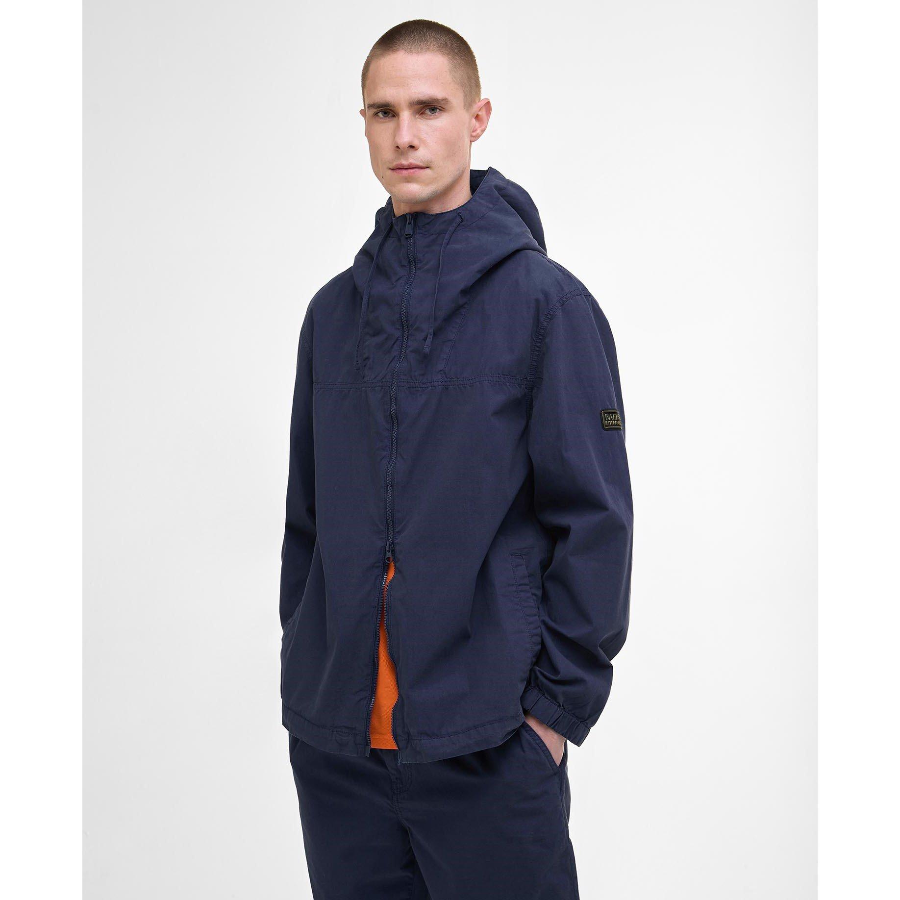 Pigment Navy - Barbour International - Men's Buckley Cotton Long Sleeve Rain Anorak - 2