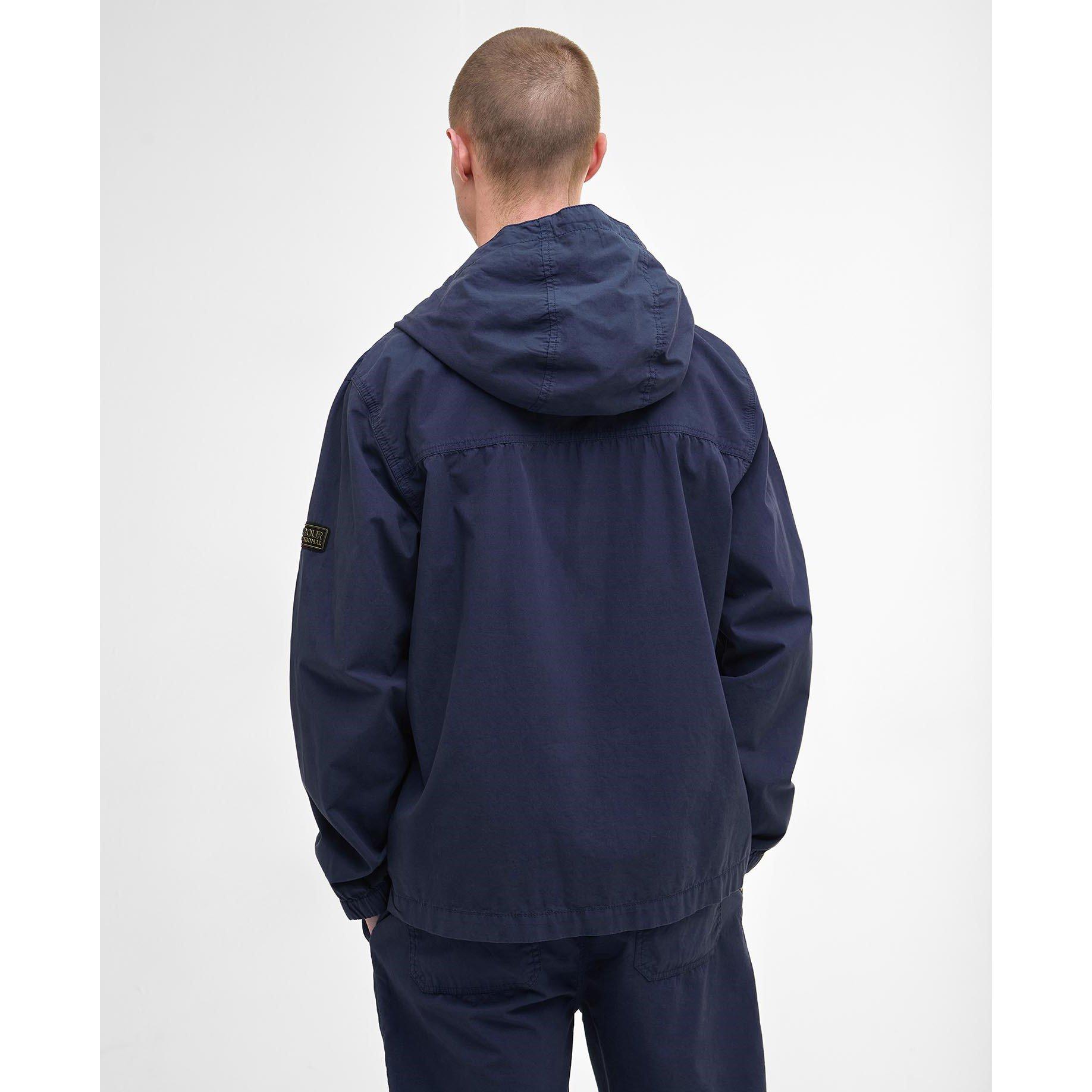 Pigment Navy - Barbour International - Men's Buckley Cotton Long Sleeve Rain Anorak - 3