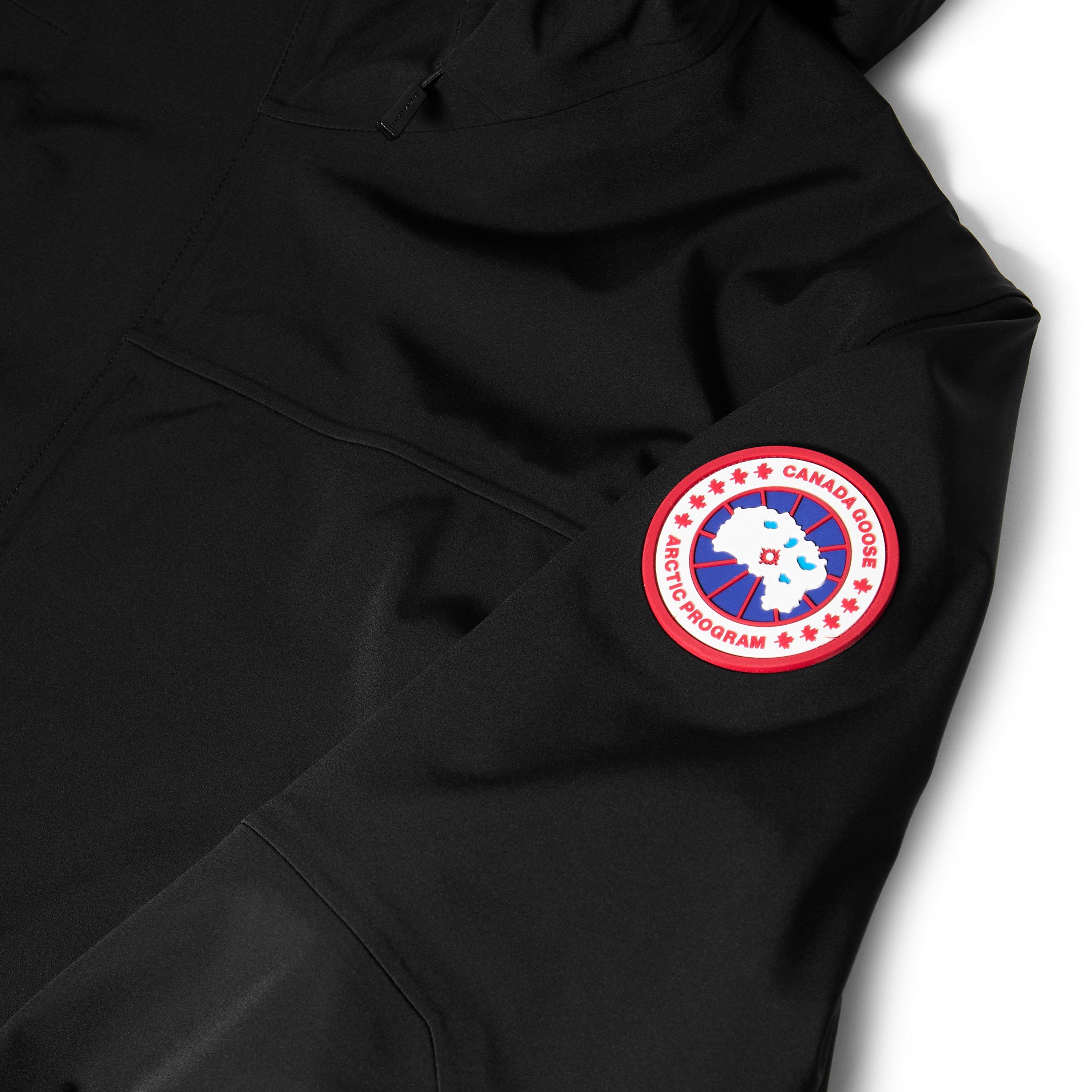 Black - Canada Goose - Men's Rupert Waterproof Hooded Long Sleeve Rain Anorak - 5