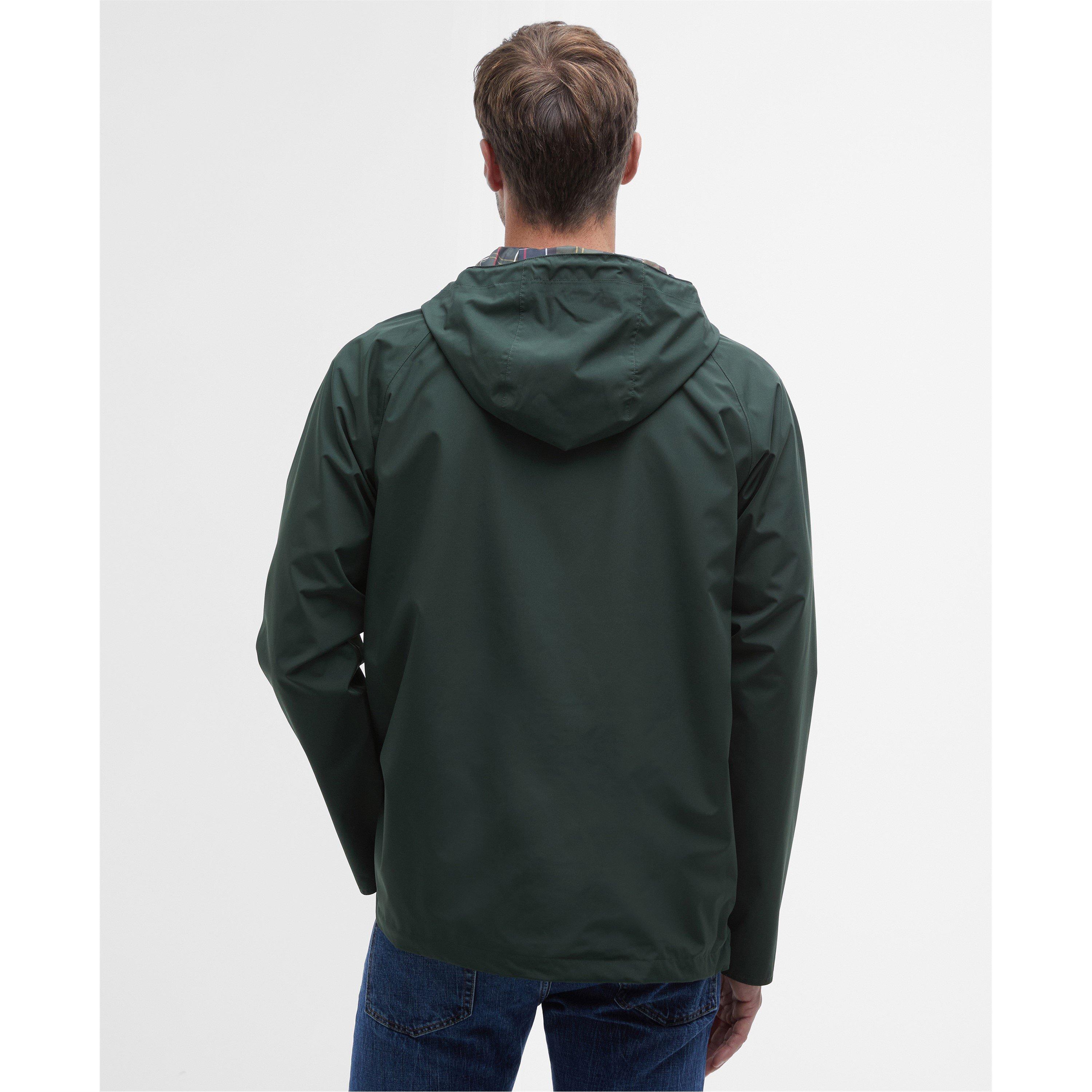 Sage/Classic - Barbour - Men's Domus Long Sleeve Full Zip Rain Anorak - 2