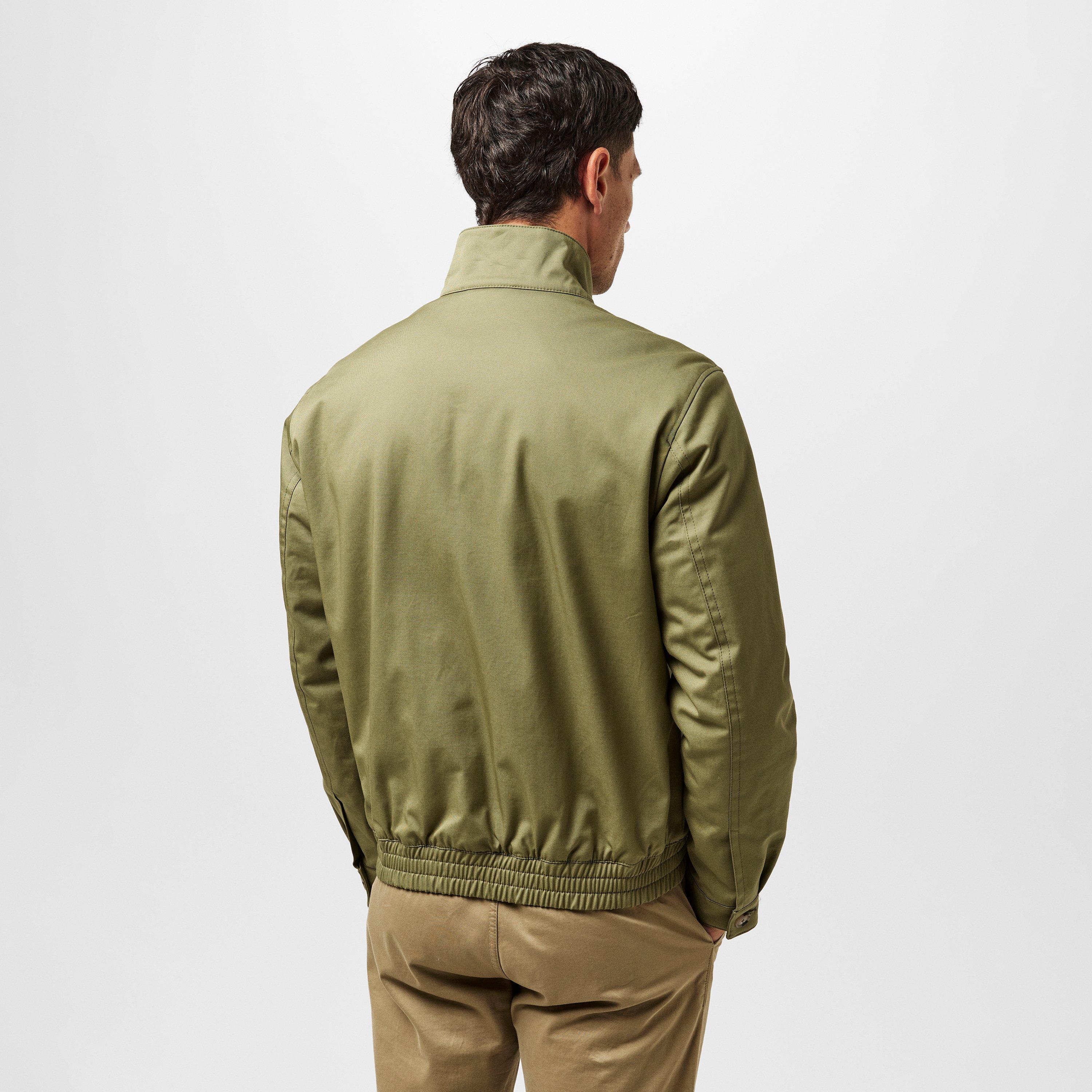 Med Green 314 - Boss - Men's H-Coiner-253 Ribbed Cuffs Full-Zip Harrington Jacket - 4