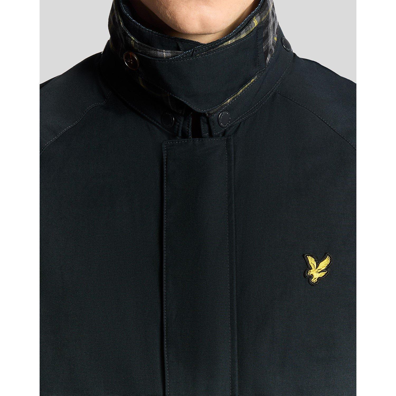 Azul Marinho Escuro - Lyle and Scott - Men's Harrington Jacket - 4