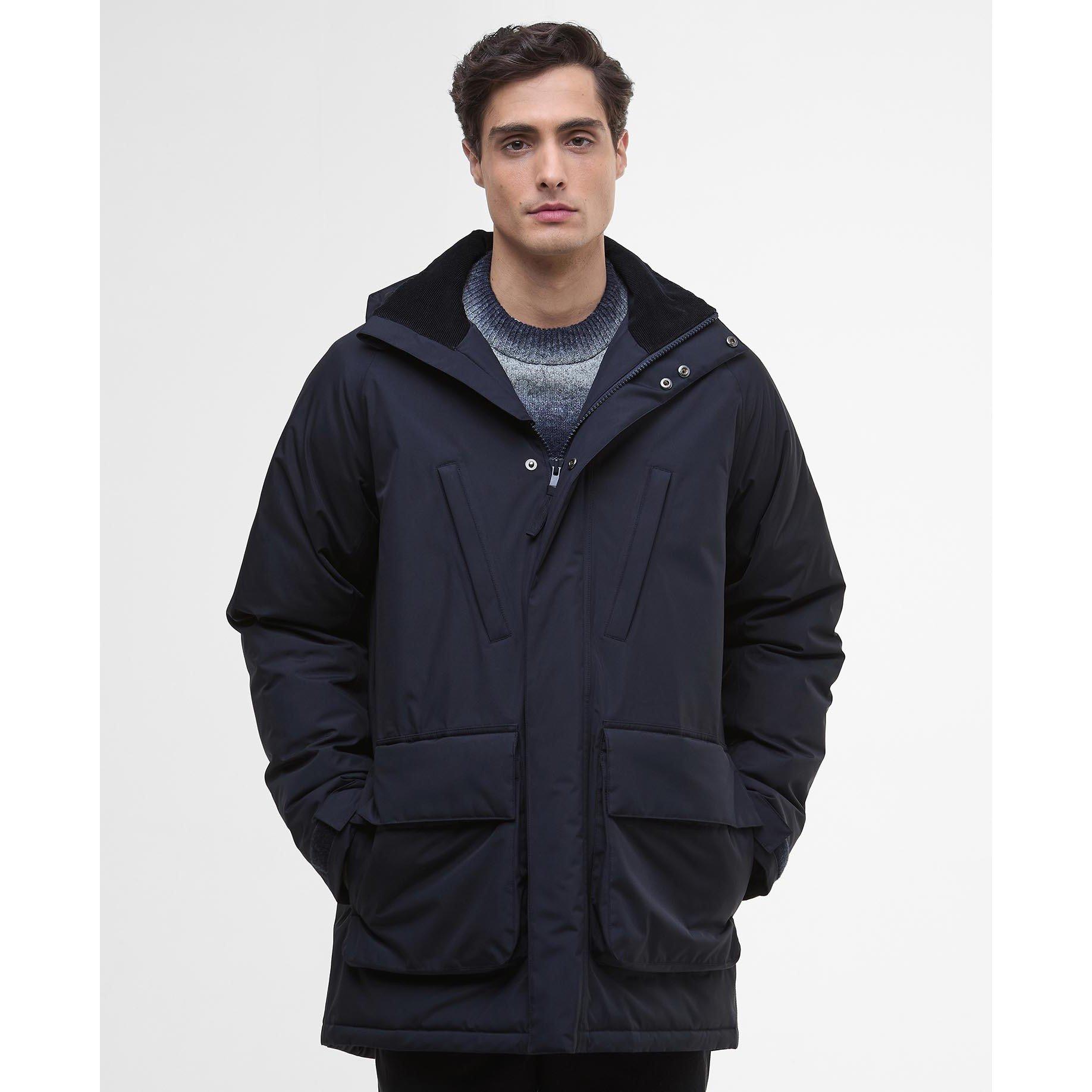 Dark Navy - Barbour International - Men's Willett Waterproof Hooded Long Sleeve Rain Anorak - 2