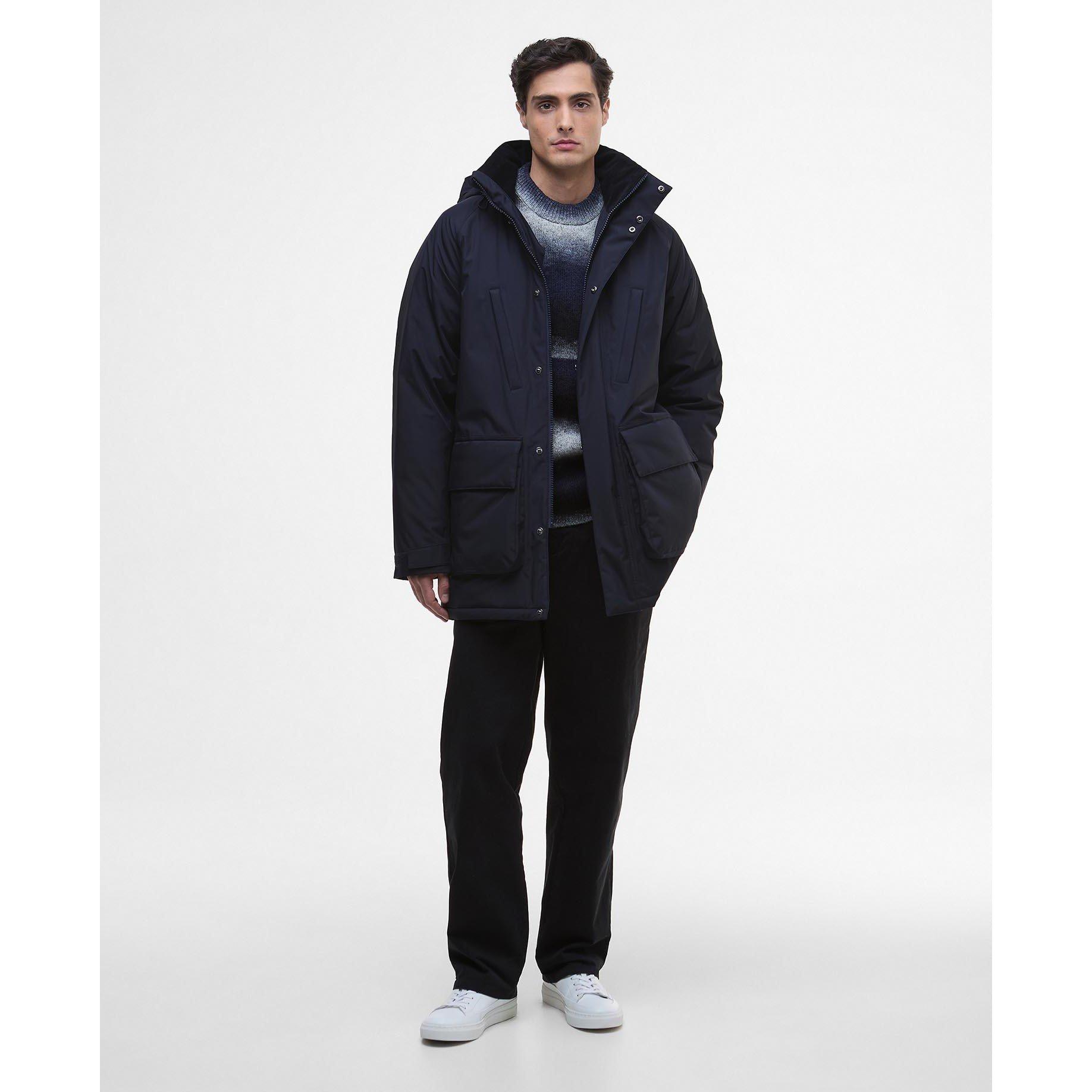 Dark Navy - Barbour International - Men's Willett Waterproof Hooded Long Sleeve Rain Anorak - 7