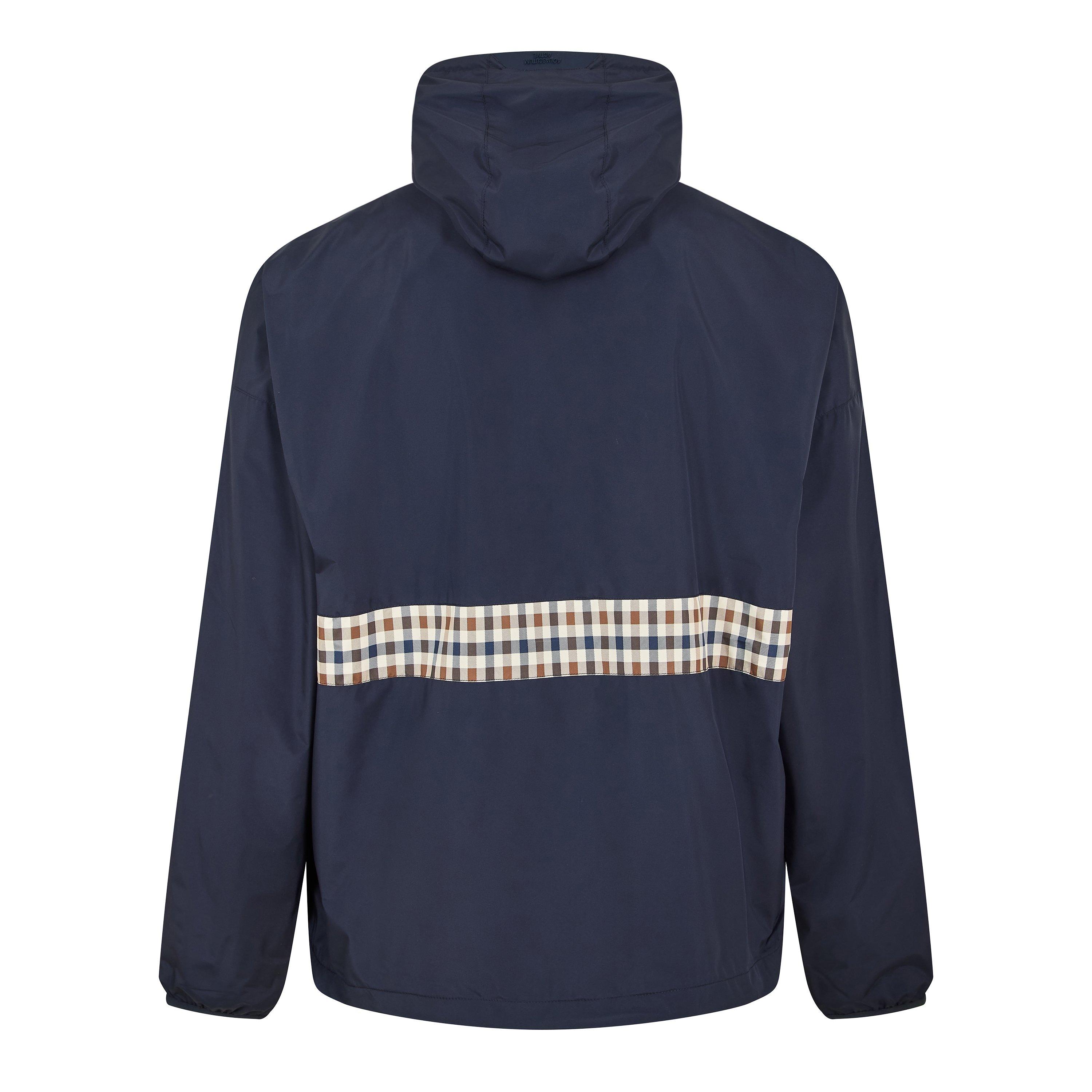 Navy - Aquascutum - Men's Rain Anorak Jacket - 2