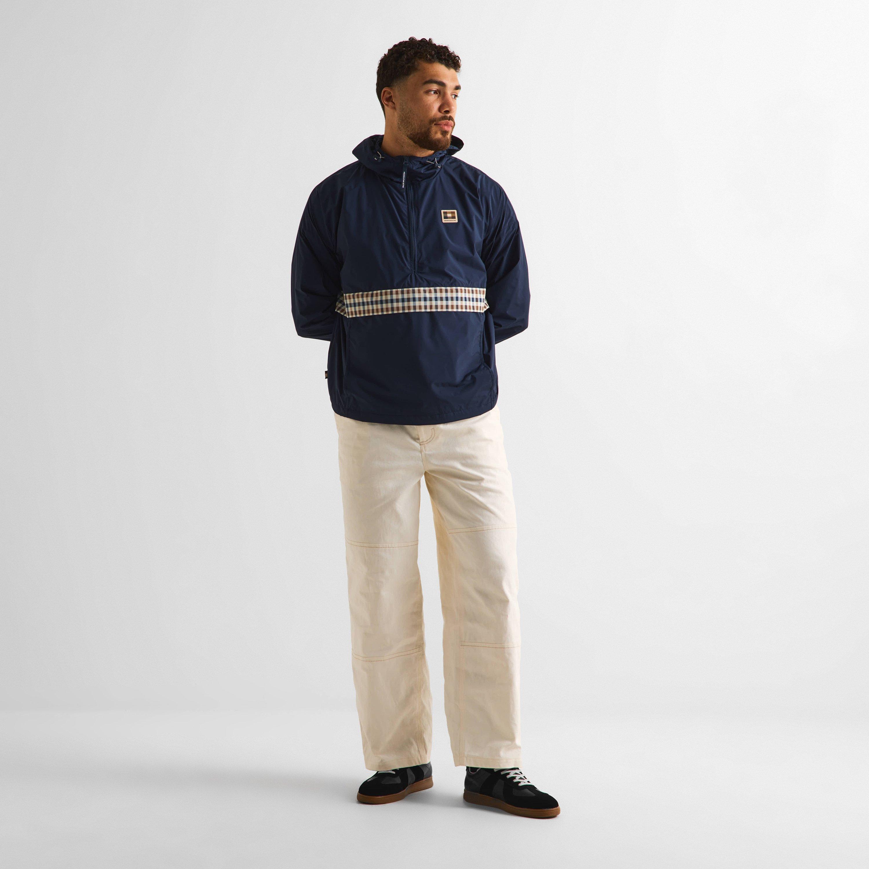Navy - Aquascutum - Men's Rain Anorak Jacket - 6