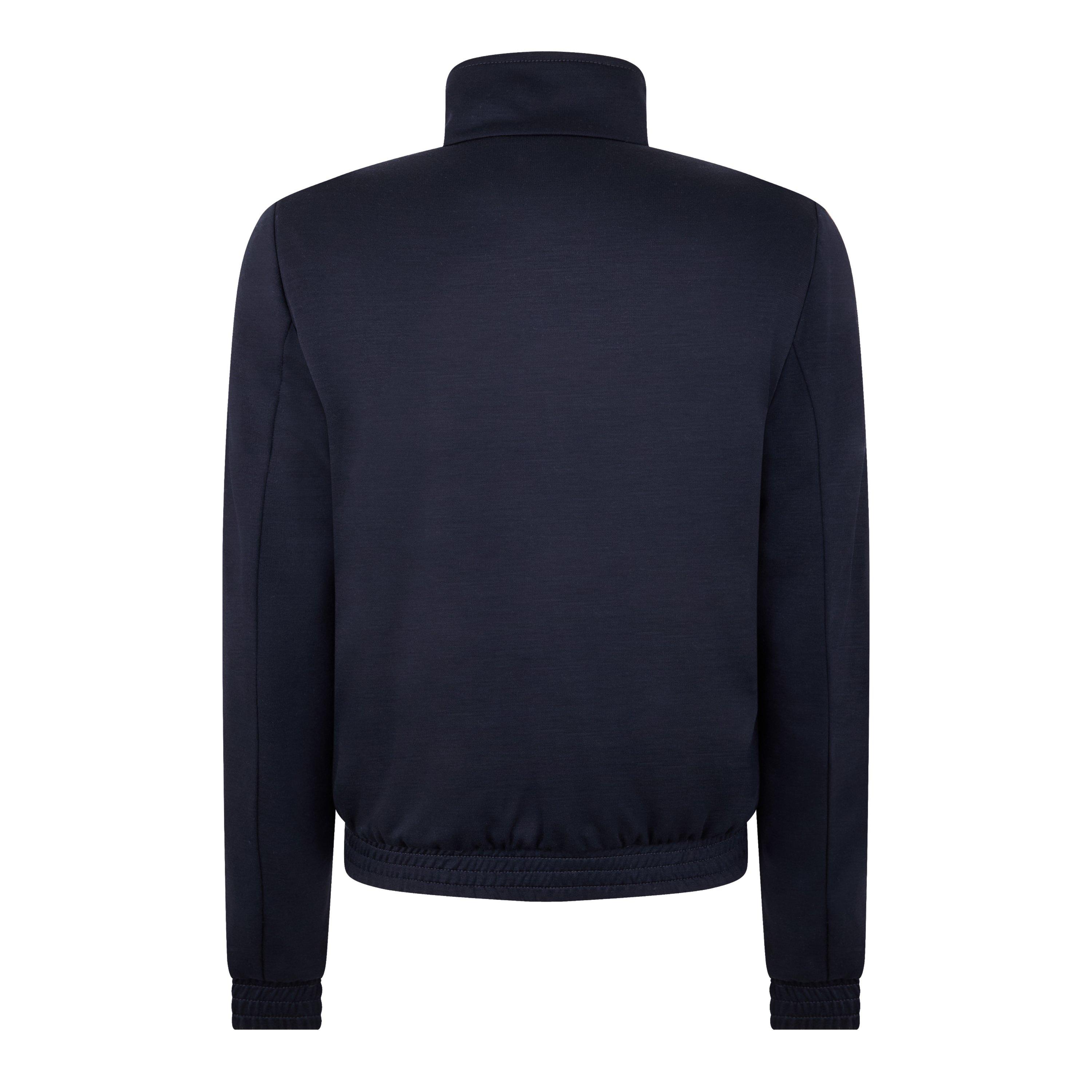 Blu Navy - Emporio Armani - Men's  Structured Collar Harrington Jacket - 2