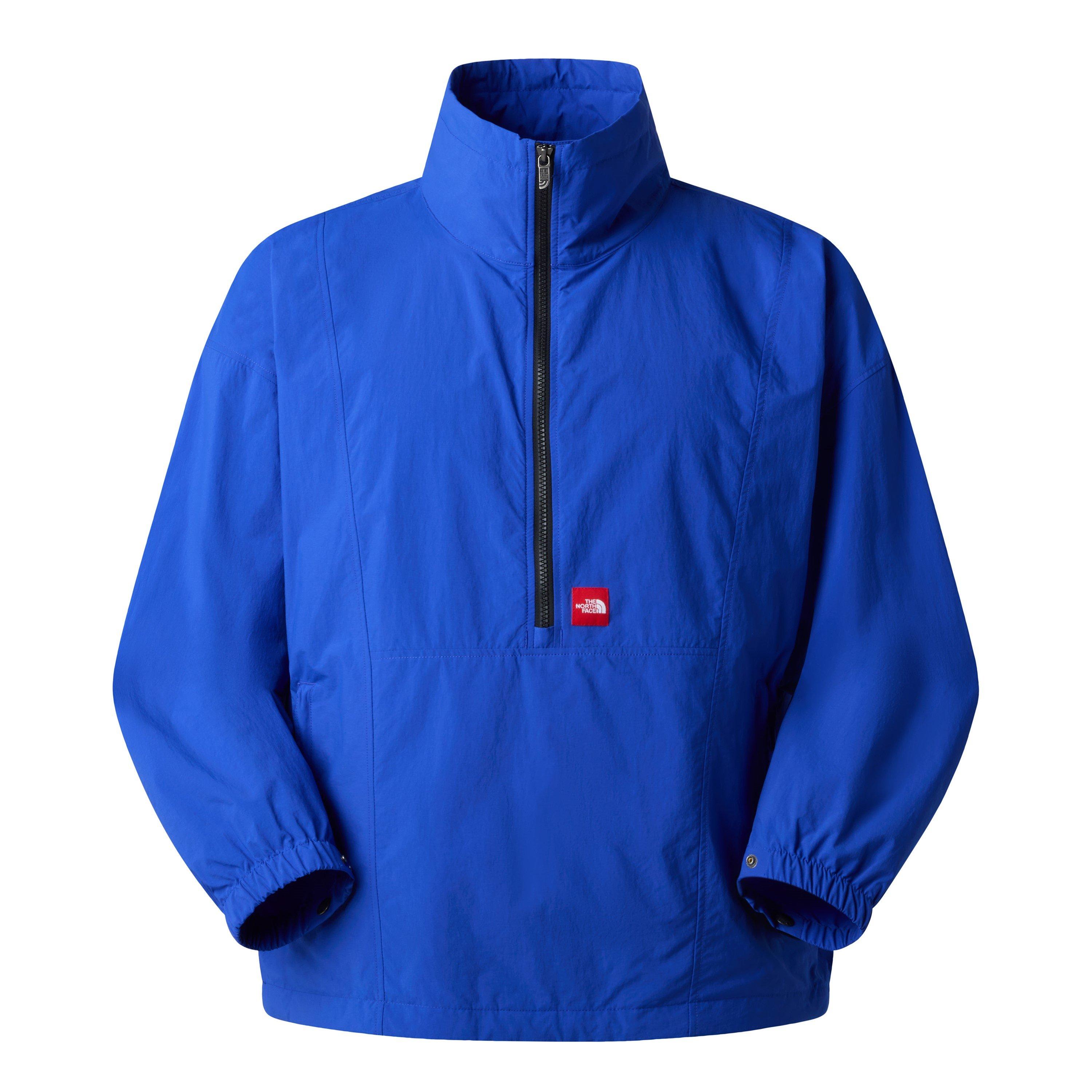 The North Face Men's Red Box Quarter Zip Pull Over Rain Anorak - TNF Blue - Small