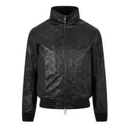 Emporio Armani Harrington Leather Jacket