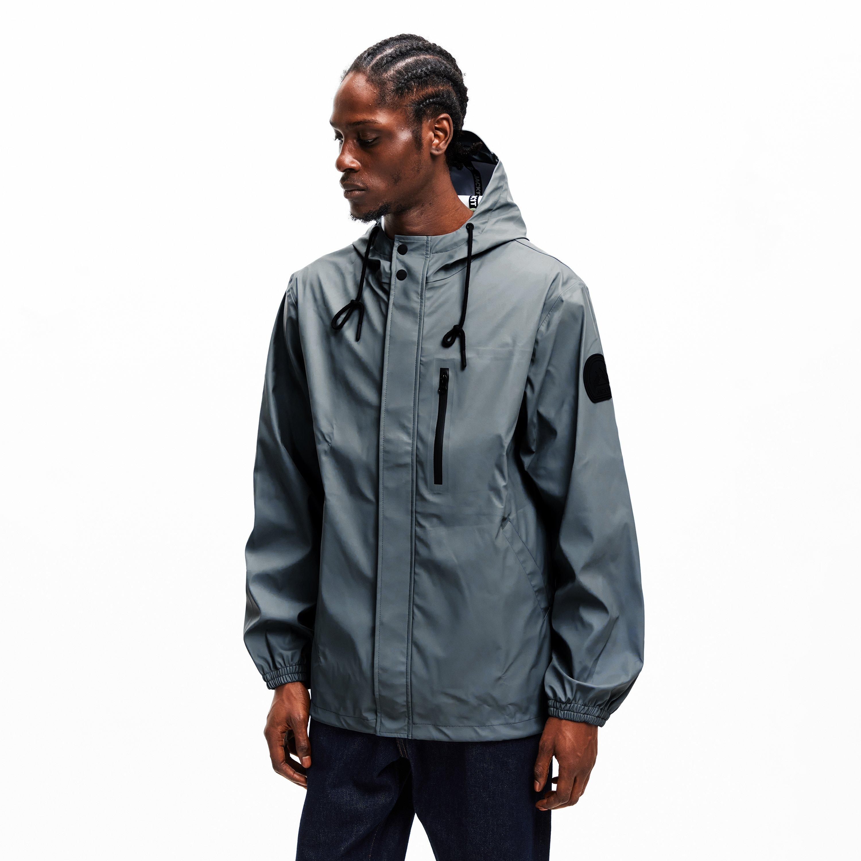 Grey - Jack1t - Men's Elements Rain Anorak - 3