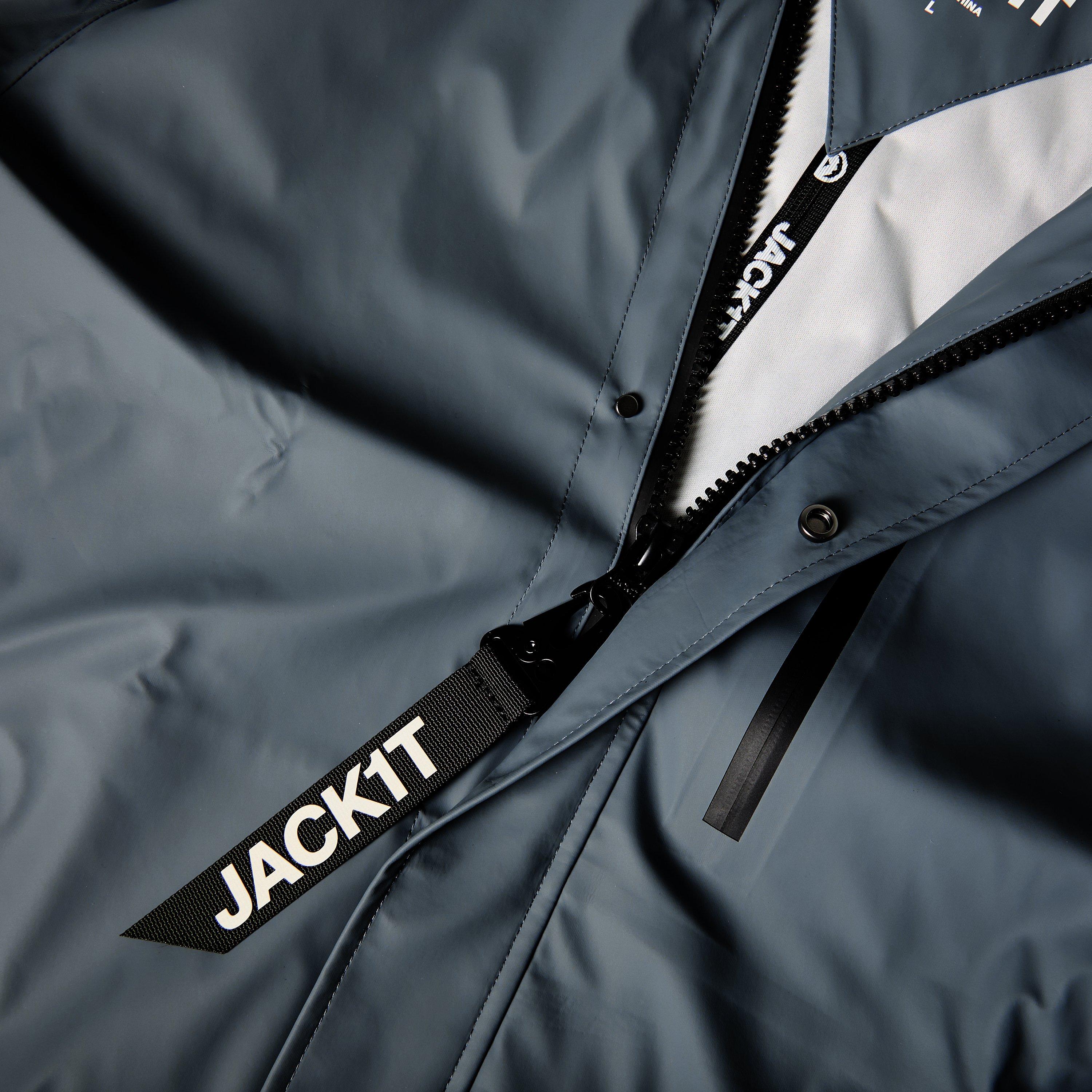 Grey - Jack1t - Men's Elements Rain Anorak - 5