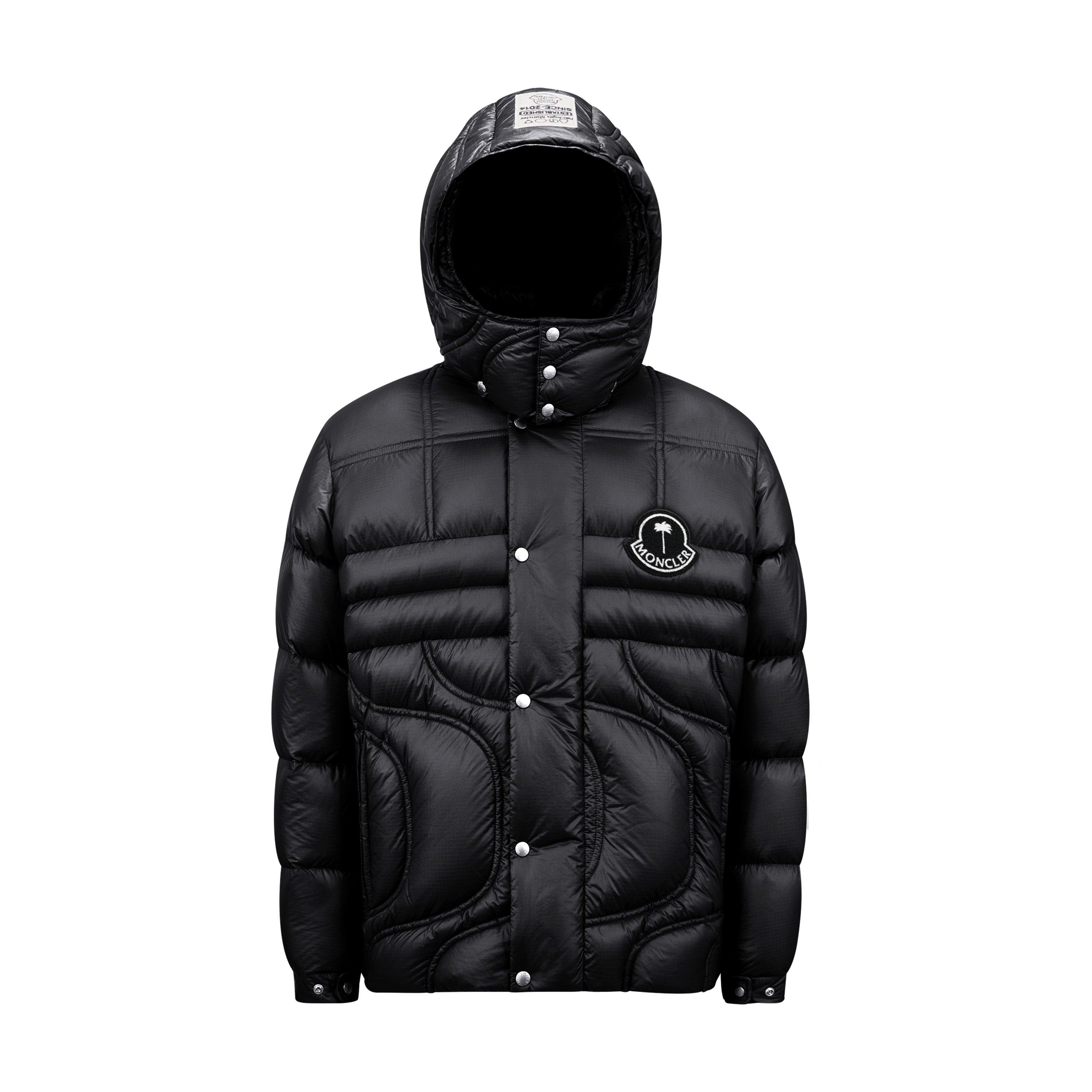 Moncler X Palm Angels Men's Cherith Goose Down Hooded Short Puffer Jacket