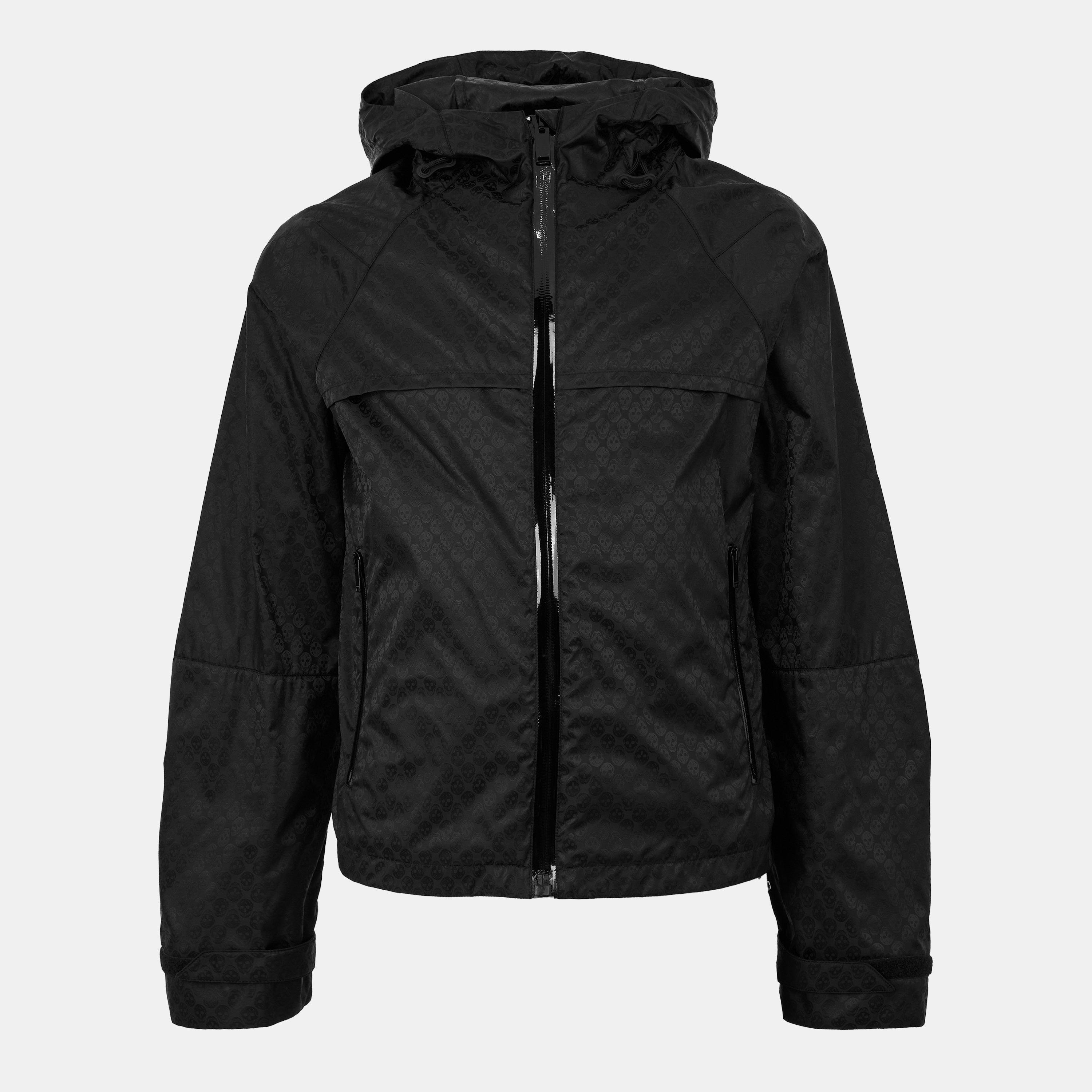 Black - Alexander McQueen - Men's Alex Kick Technical Fabric Adjustable Hood Rain Anorak - 1
