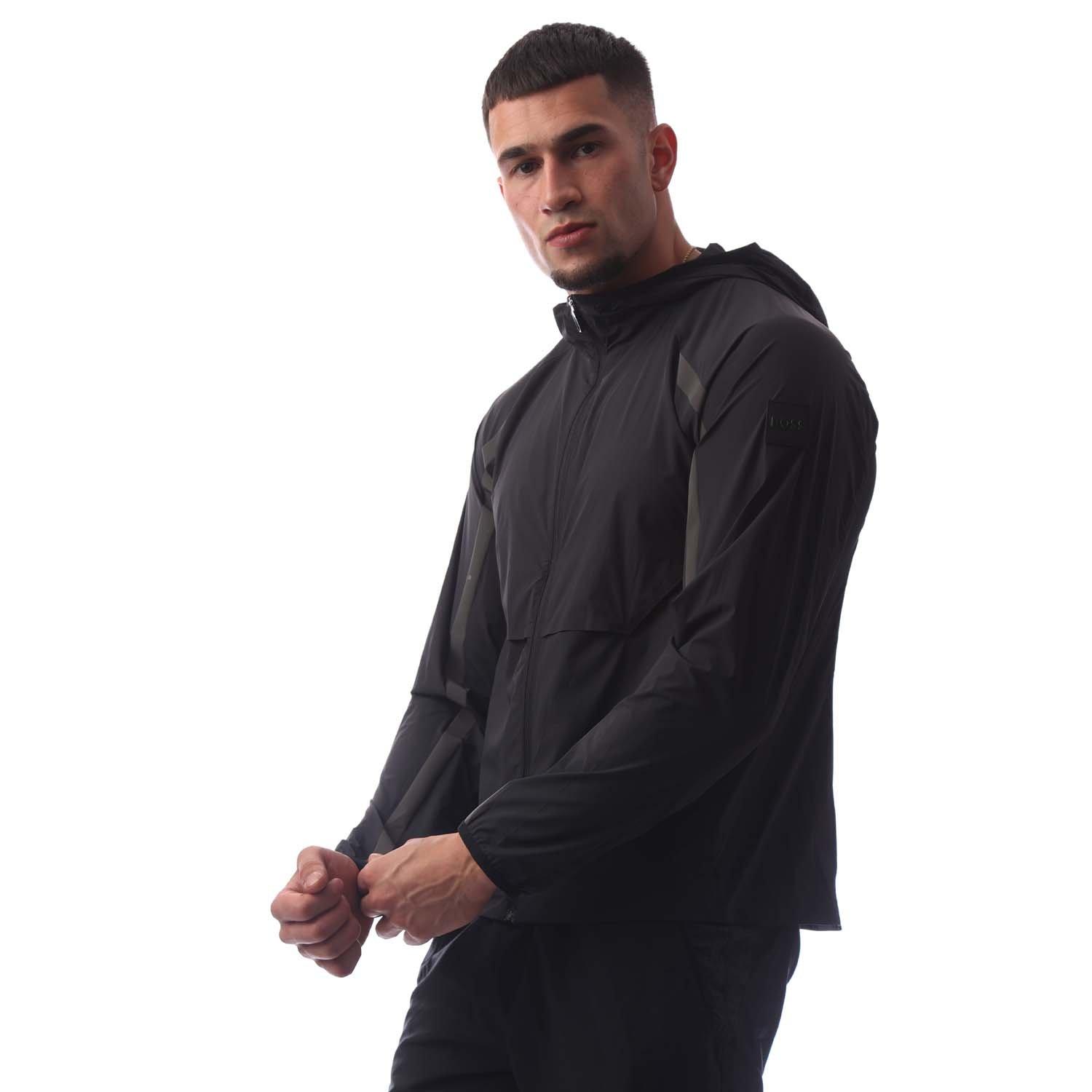 Black - Boss - Men's Ophris Rain Anorak - 3
