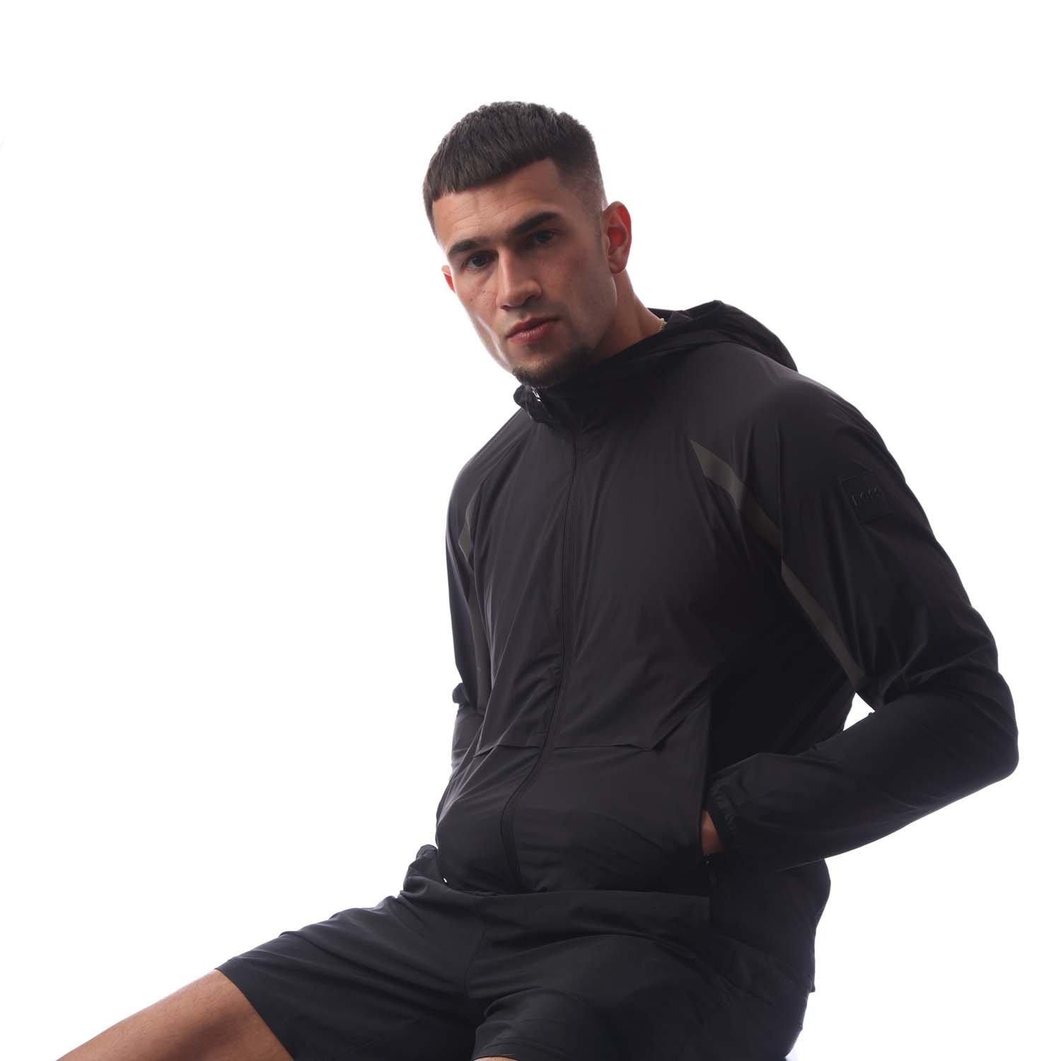 Black - Boss - Men's Ophris Rain Anorak - 4