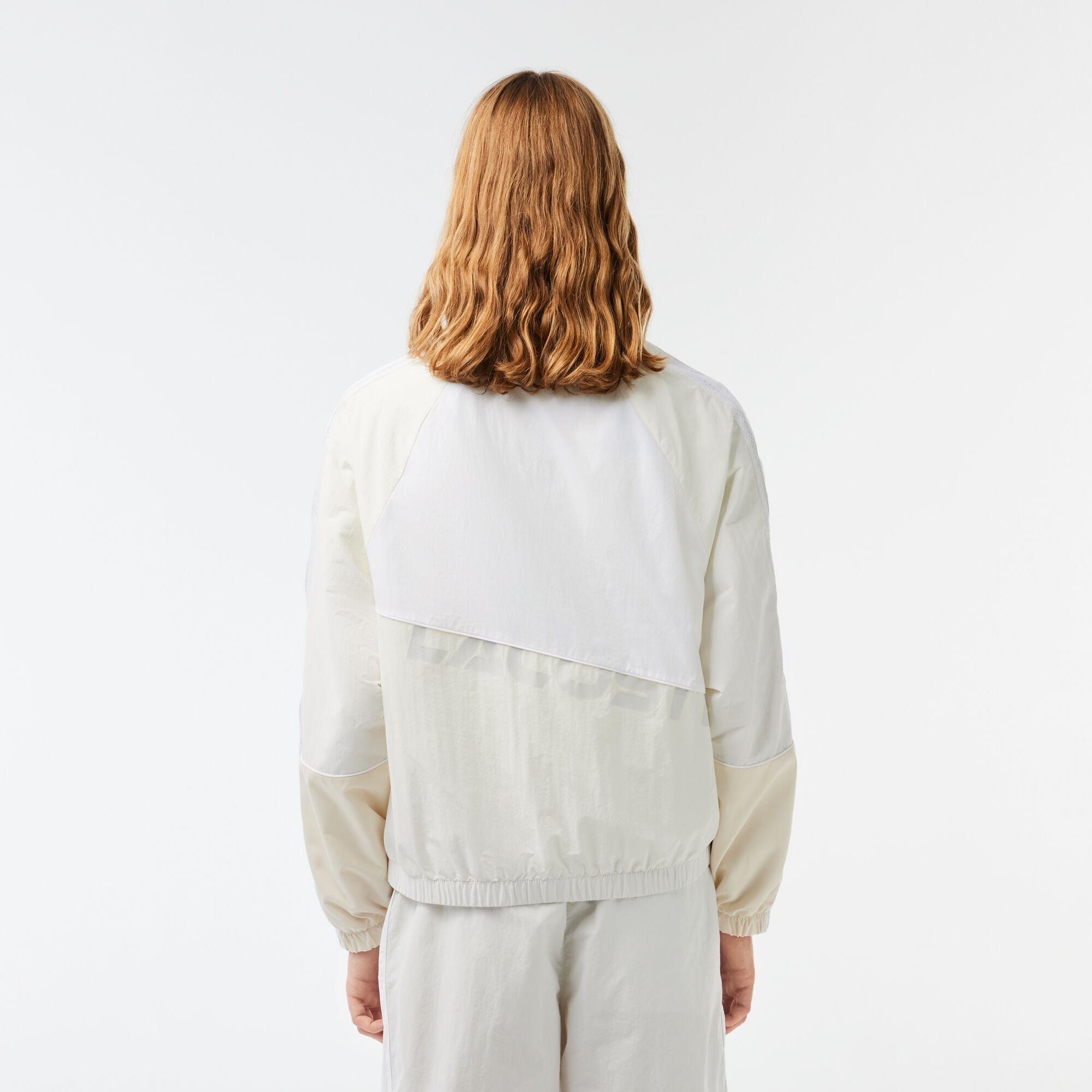 Brašno/Bijelo - Lacoste - Men's Water-Resistant Rain Anorak - 3