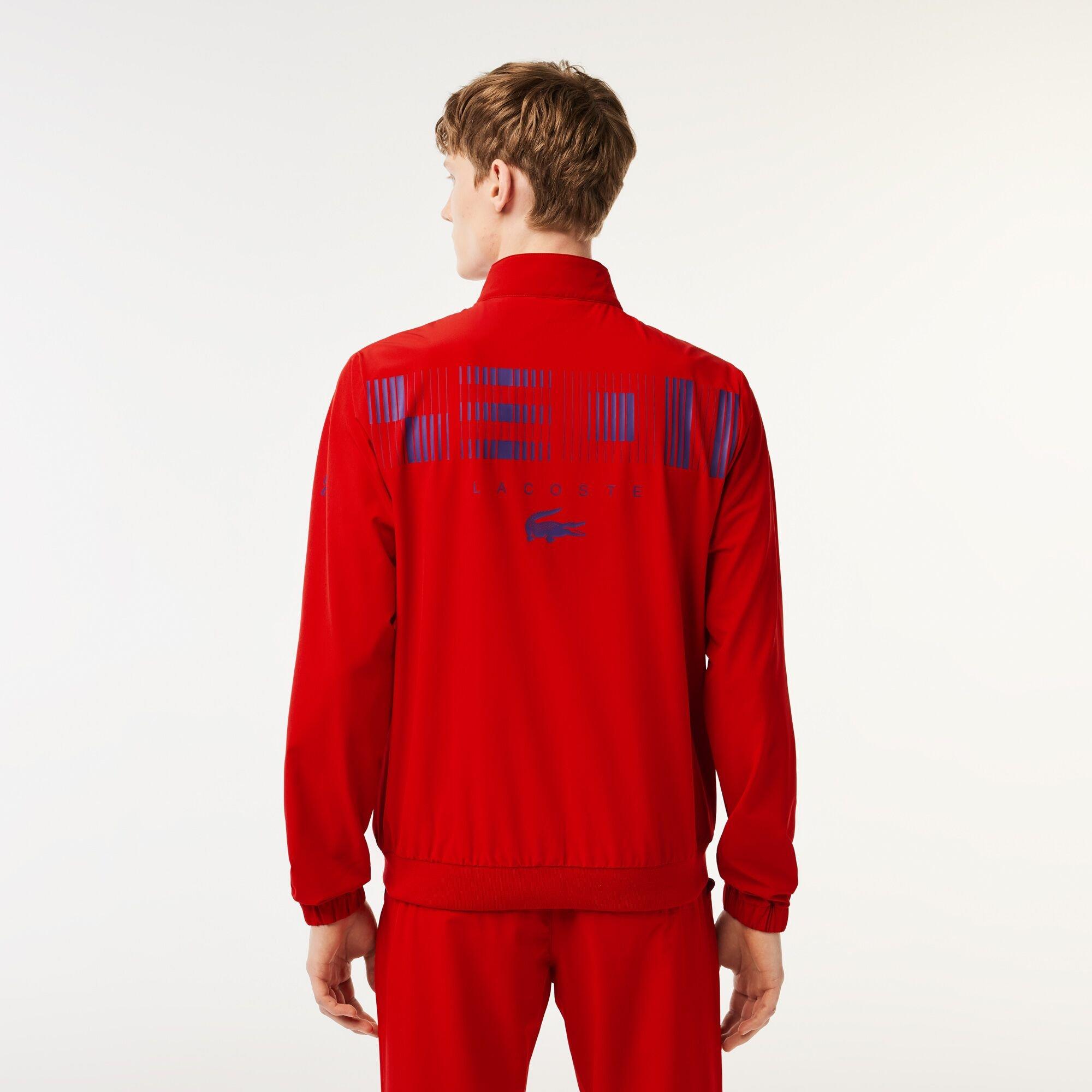 Red/Samui - Lacoste - Men's Rain Anorak - 3