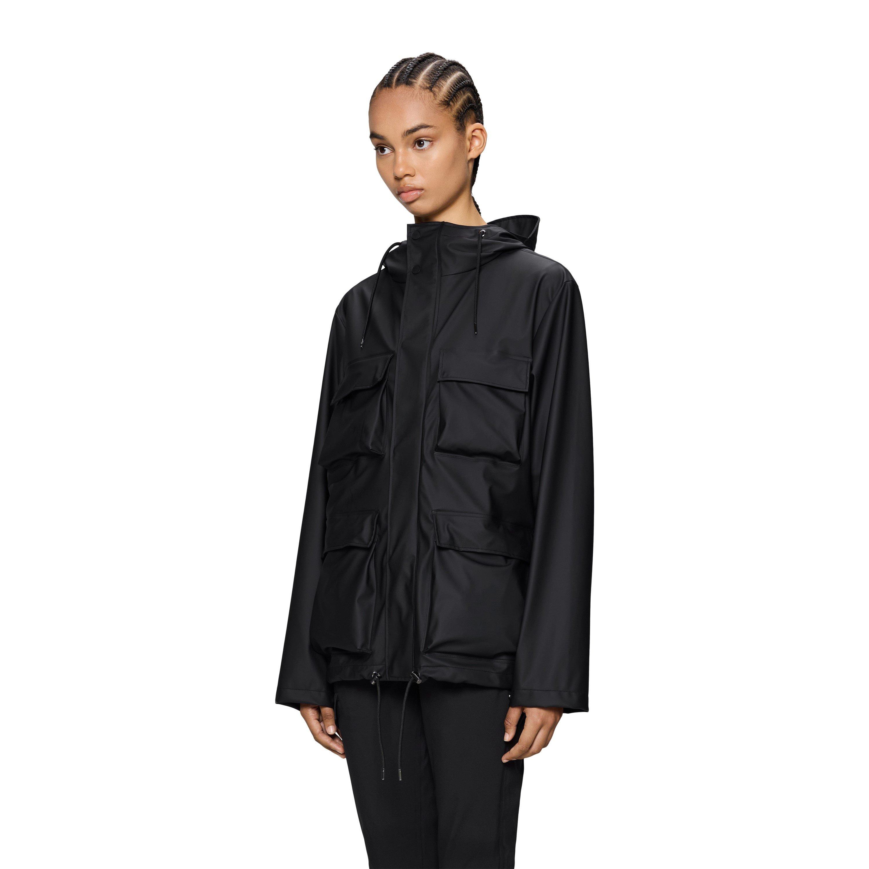 Black 01 - Rains - Pocket Waterproof Jacket - 9