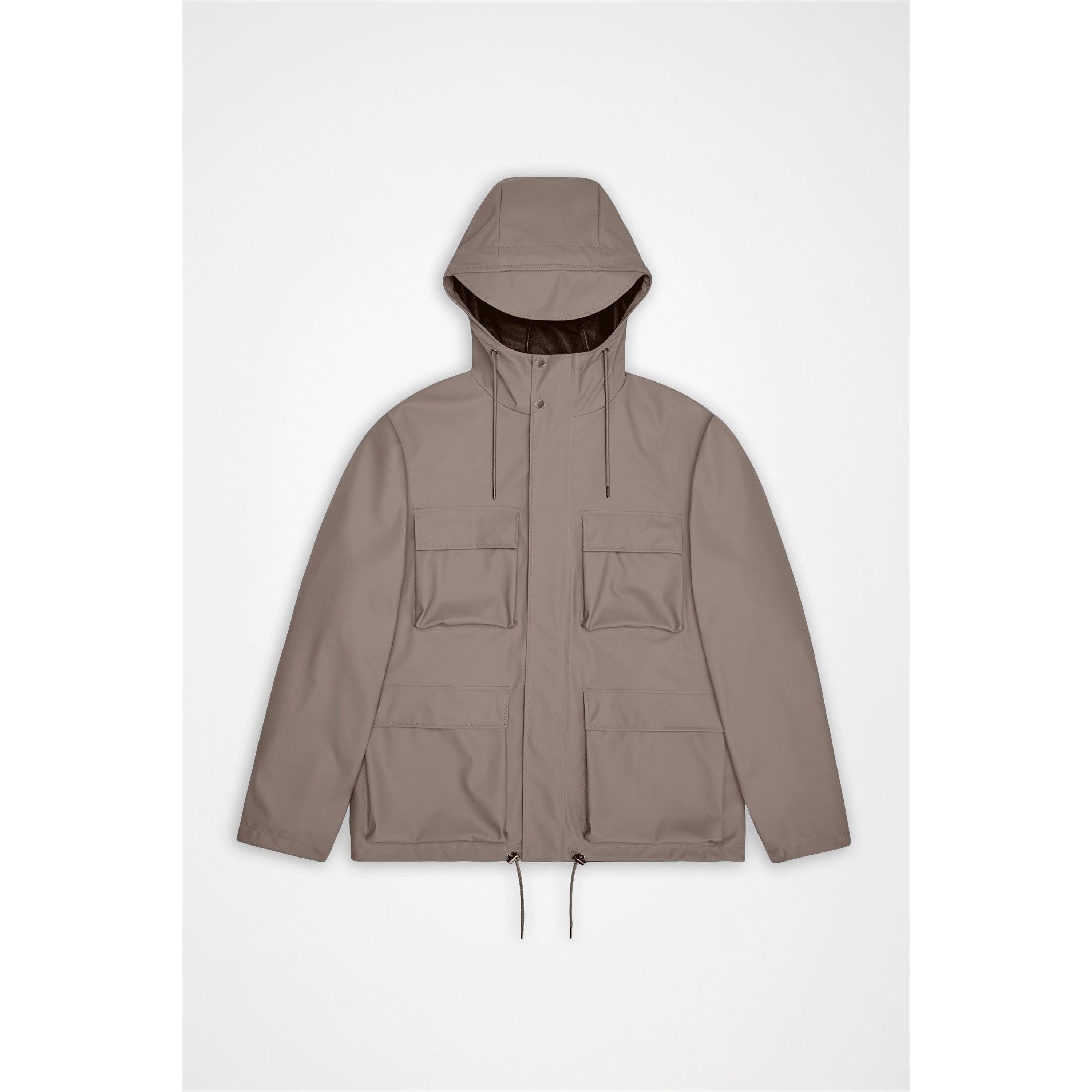 Rains Pocket Waterproof Jacket - Cinder 173 - Large