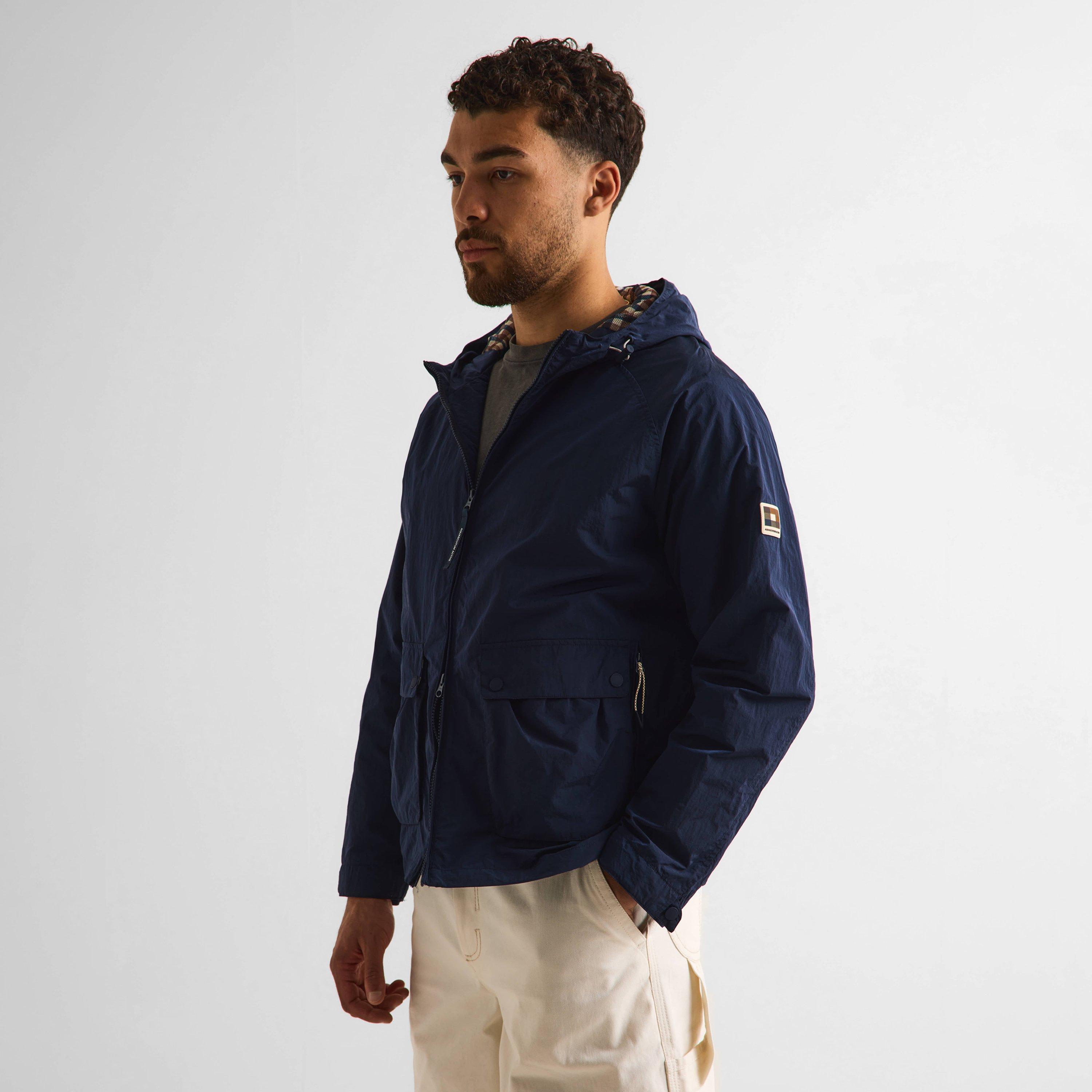 Navy - Aquascutum - Men's Rain Anorak Jacket - 3