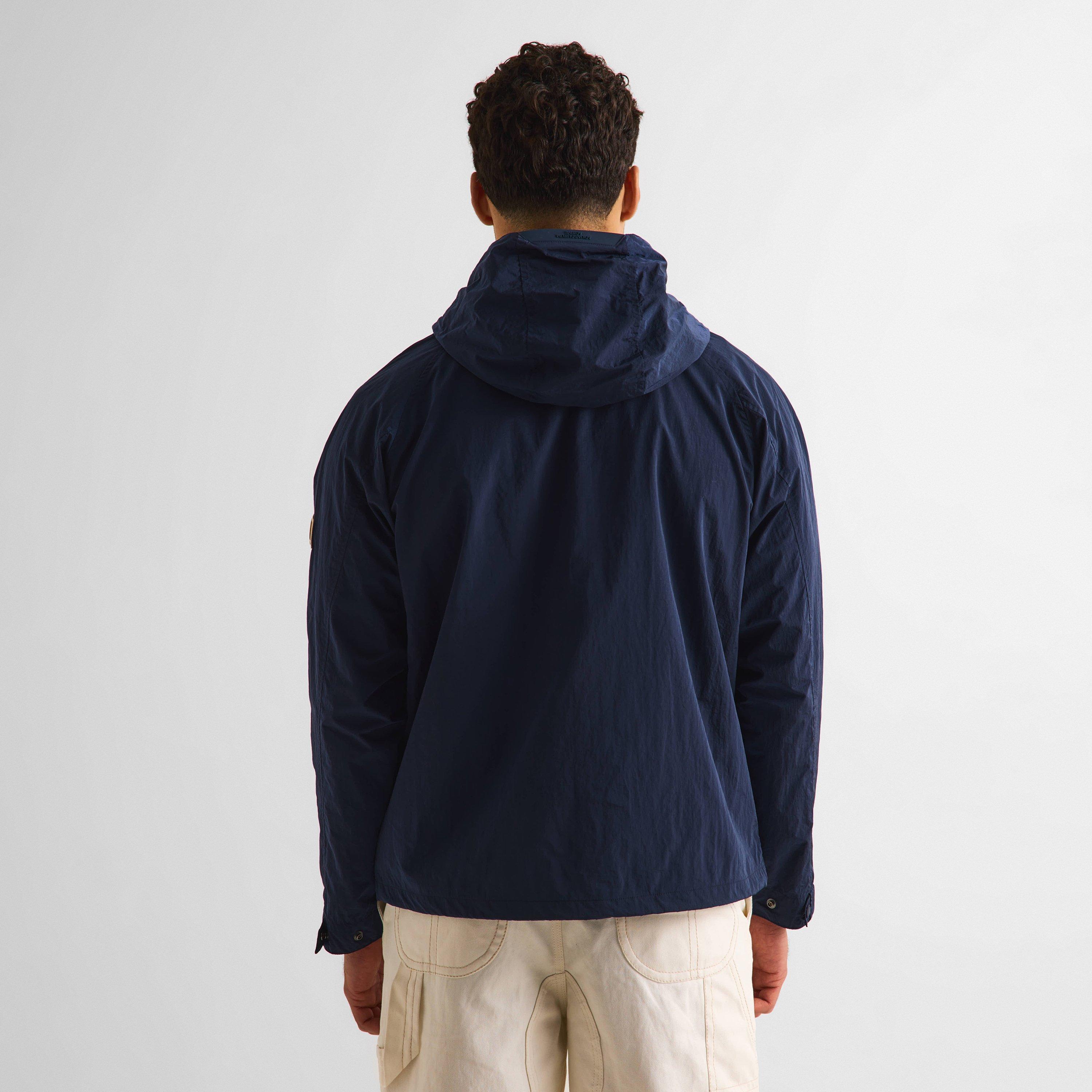 Navy - Aquascutum - Men's Rain Anorak Jacket - 4