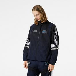 Lacoste Ombre Checkerboard Print Track Jacket