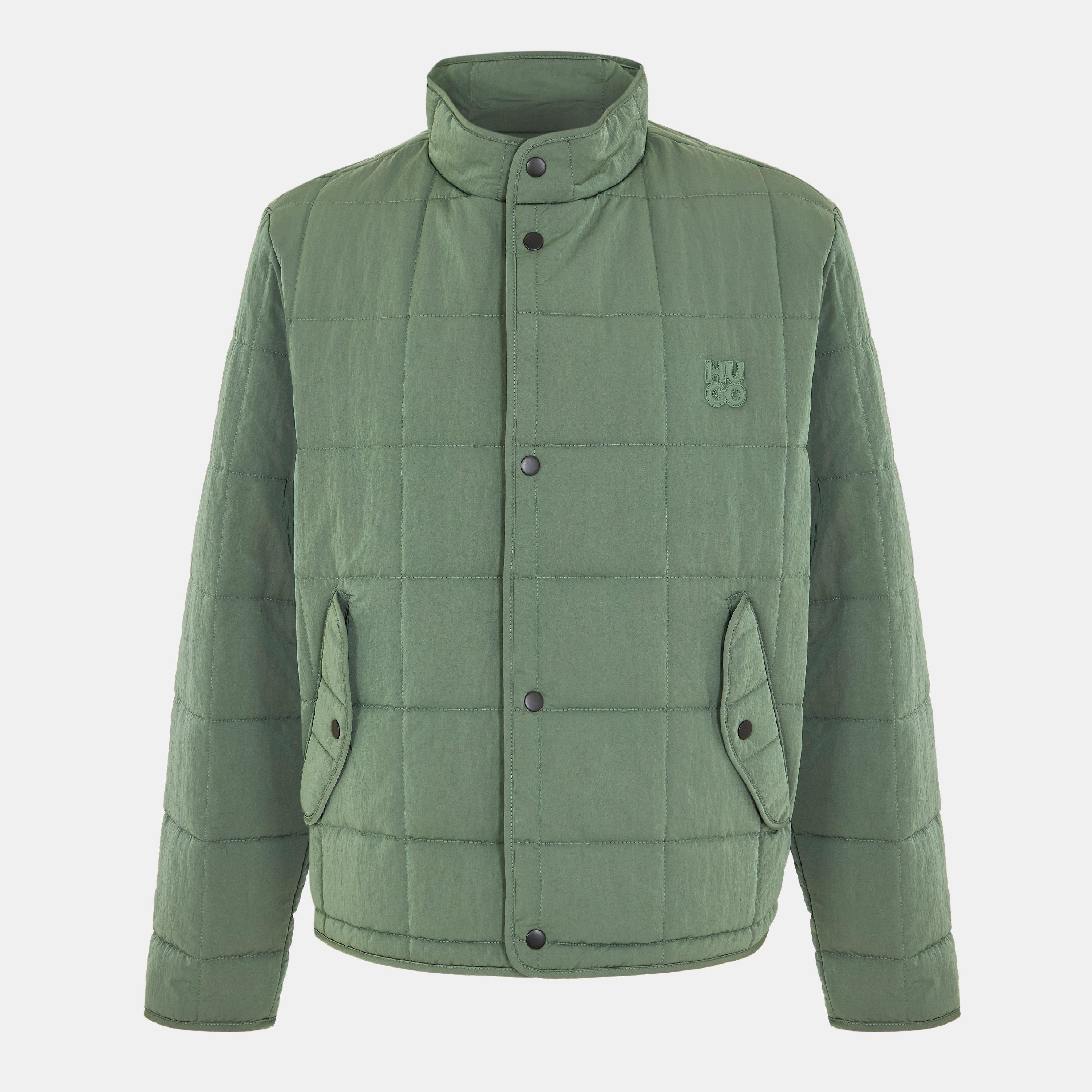 Open Green - Hugo - Men's Birol Quilted DWR Long Sleeve Harrington Jacket - 1