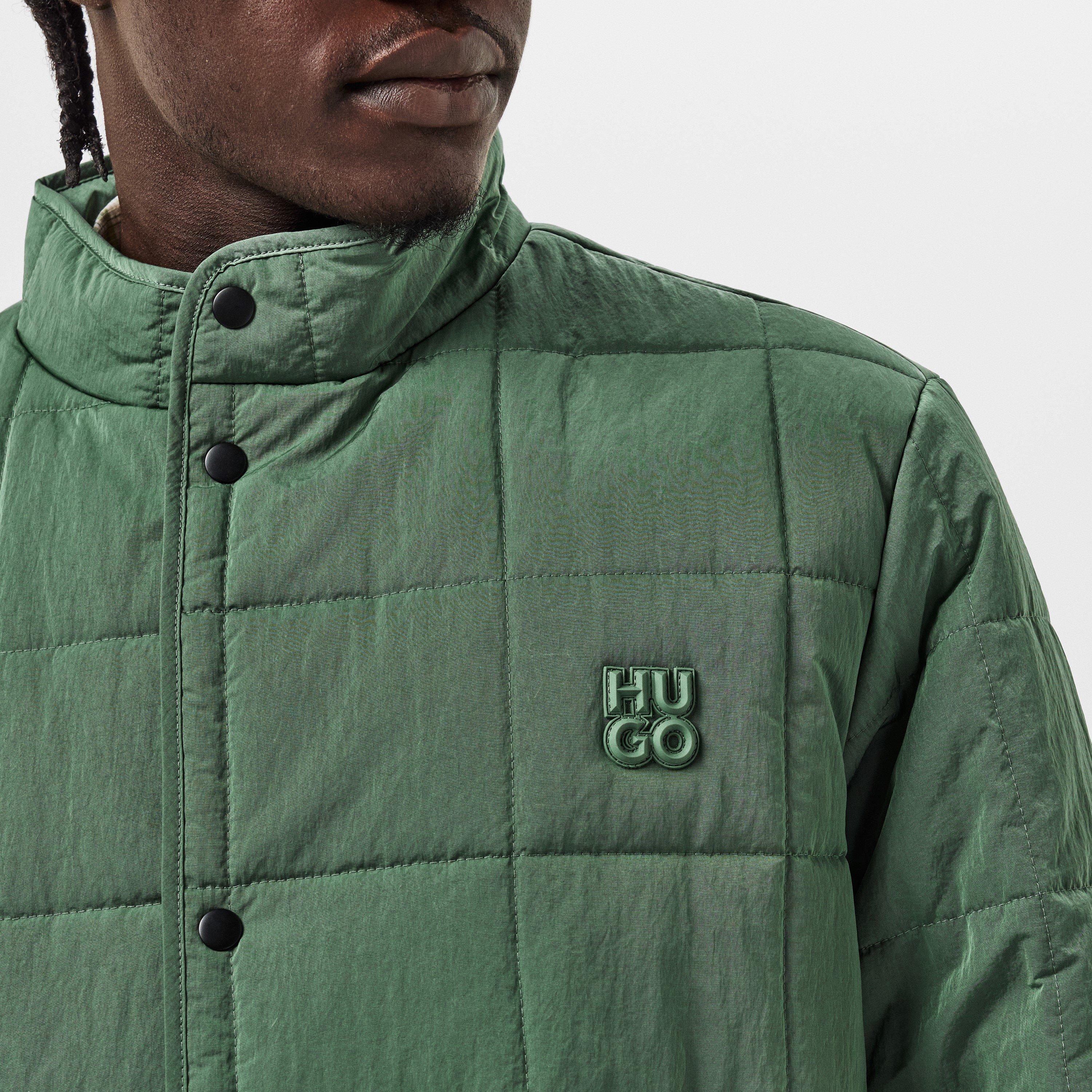 Open Green - Hugo - Men's Birol Quilted DWR Long Sleeve Harrington Jacket - 5