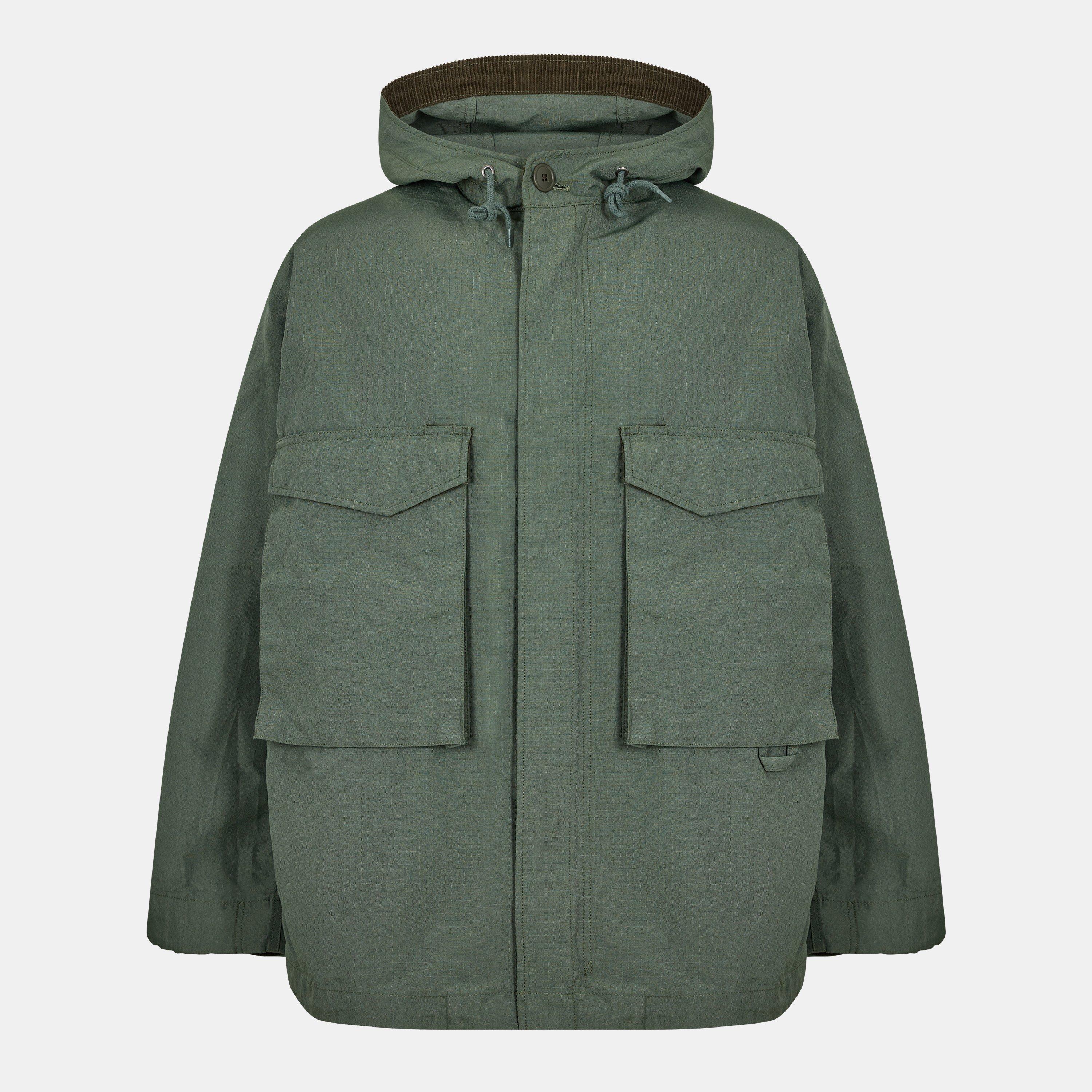 Snow Peak Men's TAKIBI Rain Anorak - Olive - Large