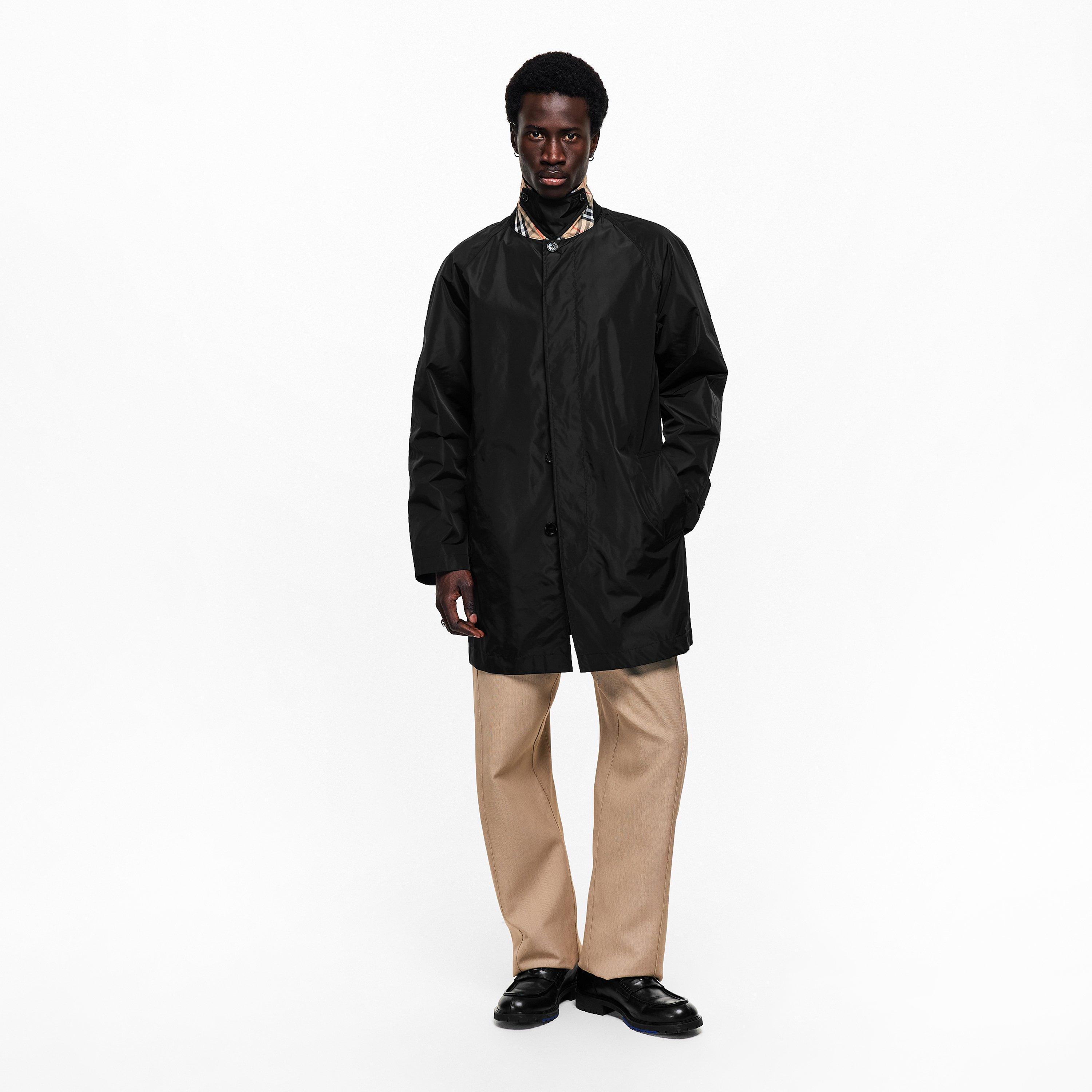 Black - Burberry - Men's Rain Anorak Jacket - 5
